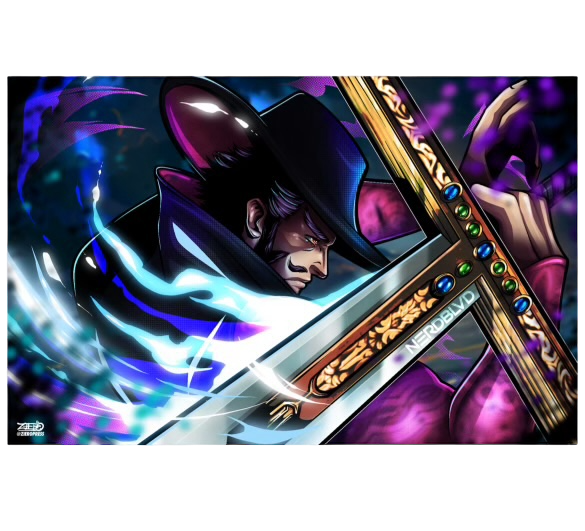 One Piece Dracule Mihawk Art Nerd Blvd Exclusive (11x17)