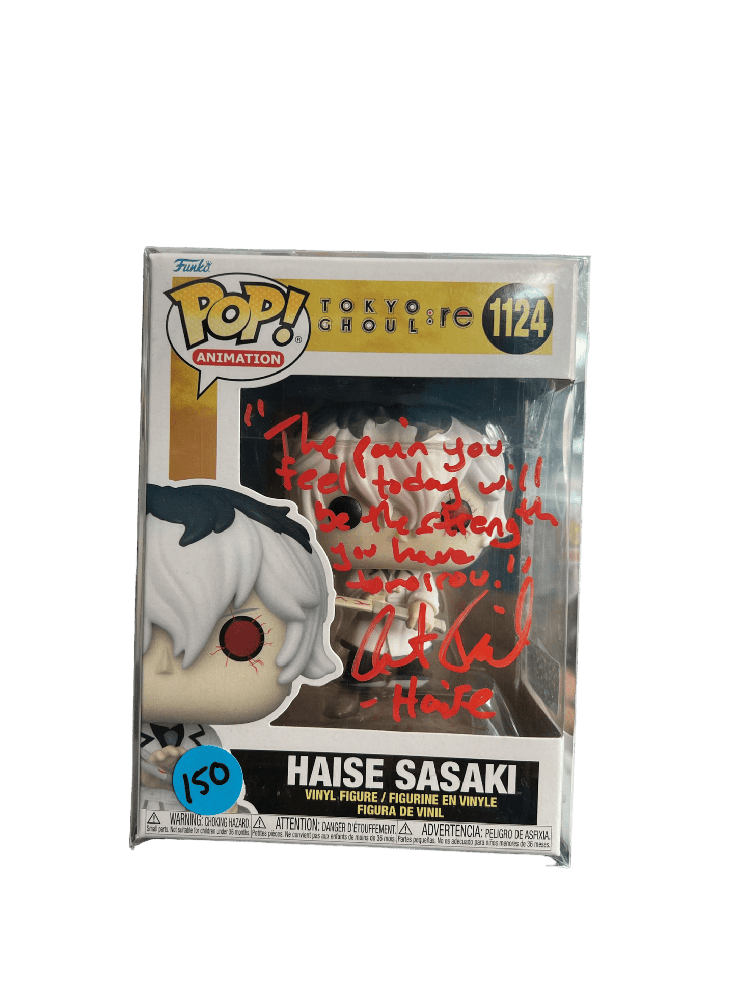 Austin Tindle Signed Haise Sasaki Tokyo Ghoul 1124 COA - NERD BLVD