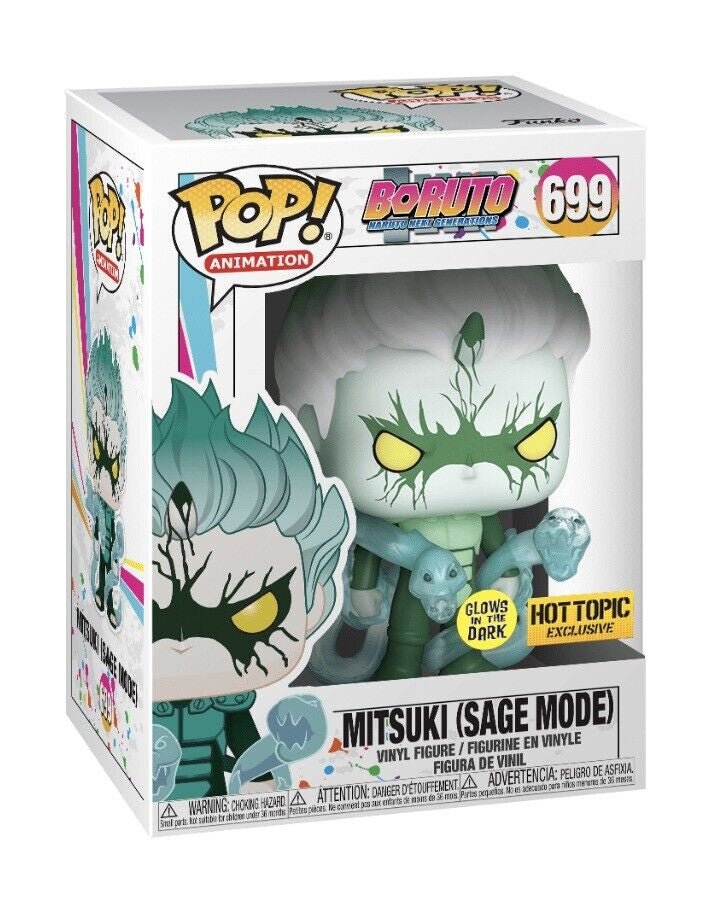 Funko POP Boruto Mitsuki Sage Mode GITD Hot Topic 699 - NERD BLVD