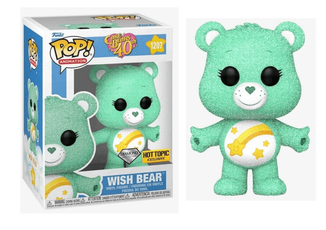 Funko POP Care Bears 40th Wish Bear Diamond Hot Topic Exclusive 1207 - NERD BLVD