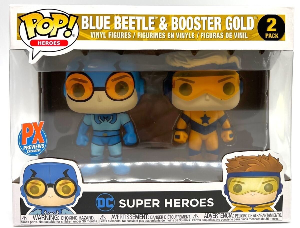 Funko POP DC Super Heroes Blue Beetle & Booster Gold 2 Pack - NERD BLVD