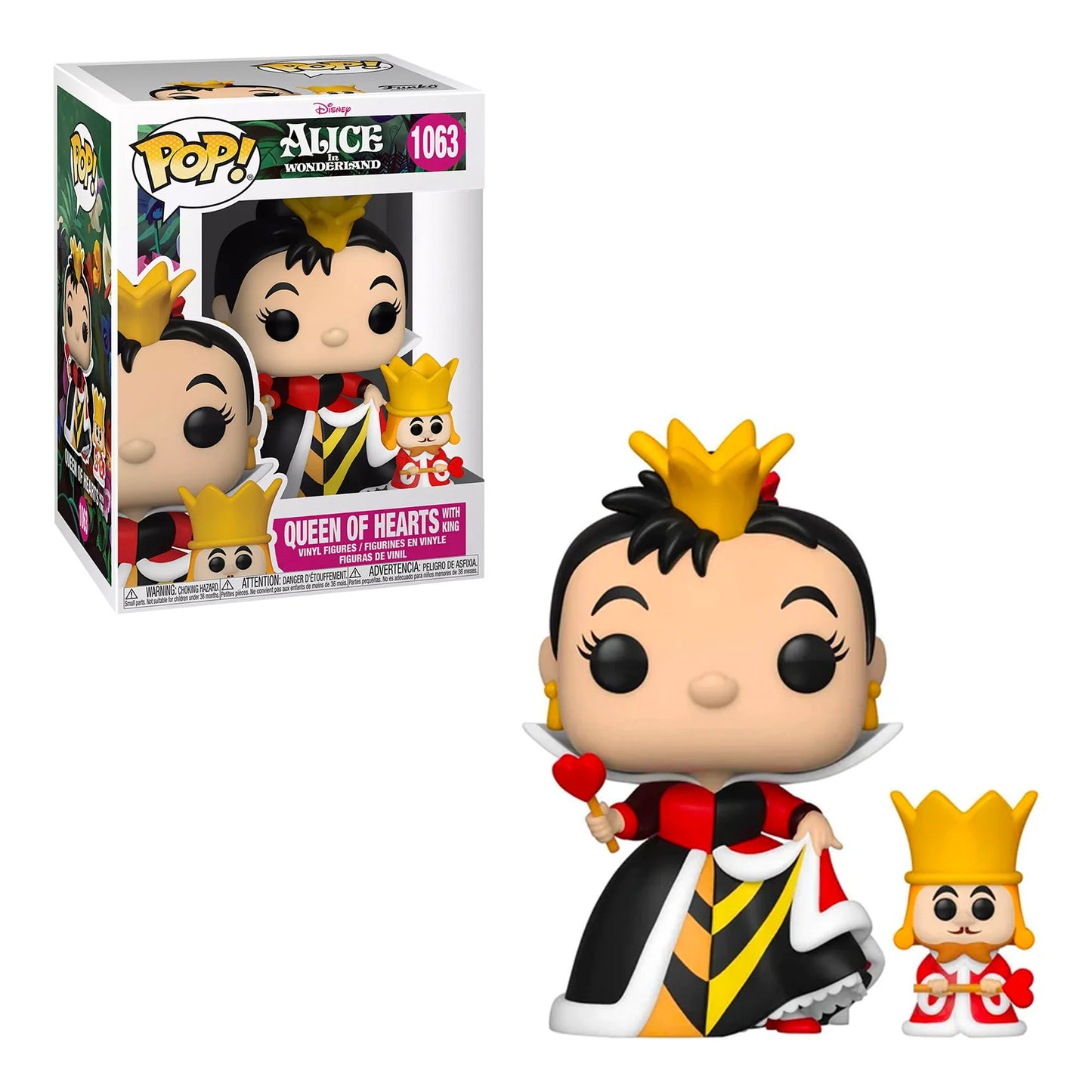 Funko POP Disney Queen of Hearts With King 1063 - NERD BLVD
