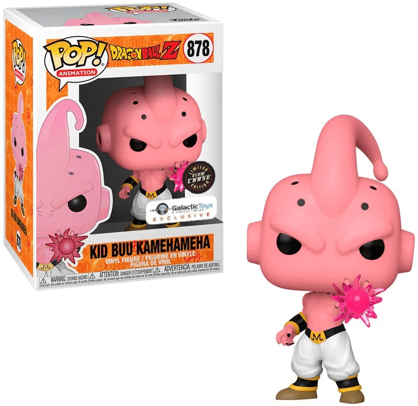 Funko Pop DragoBall Z Kid Buu Kamehameha 878 Chase GITD Galacti Toys Exclusive - NERD BLVD