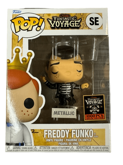 Funko POP Funtastic Voyage Freddy Funko As Elvis Metallic 1000 PC Show Edition - NERD BLVD