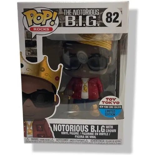 Funko Pop Notorious B.I.G With Crown 82 Toy Tokyo - NERD BLVD