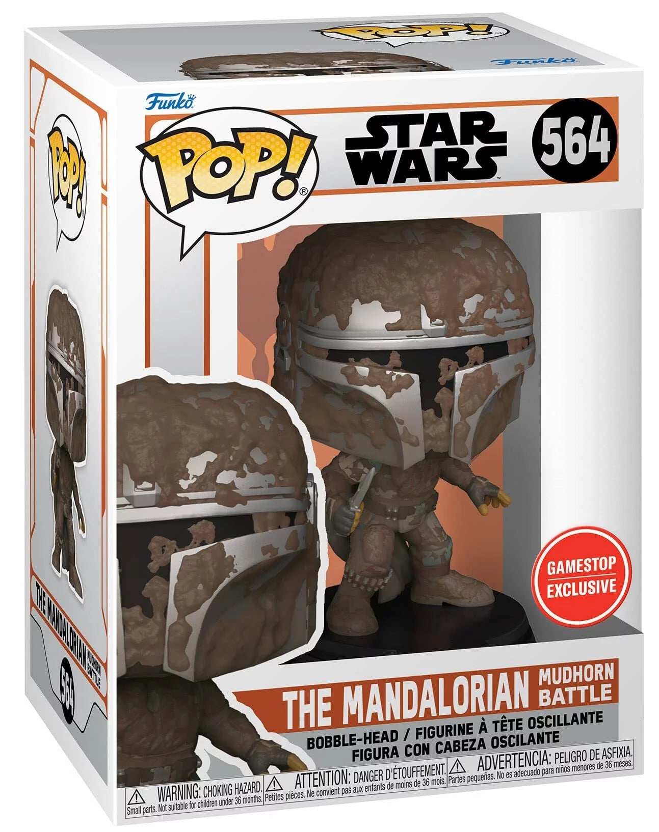 Funko POP Star Wars The Mandalorian Mudhorn Battle GameStop 564 - NERD BLVD