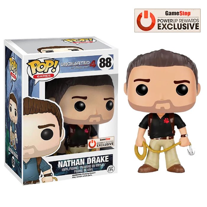 Funko POP Uncharted 4 Nathan Drake GameStop 88 - NERD BLVD