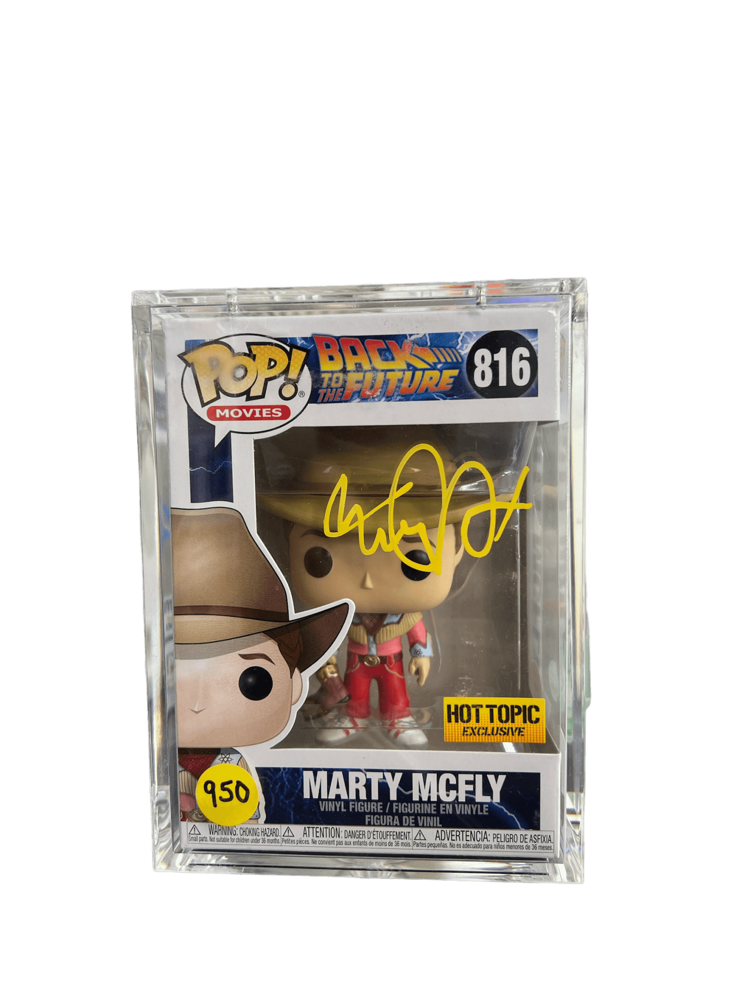 Michael J Fox Signed Marty McFly Funko POP 816 JSA COA - NERD BLVD