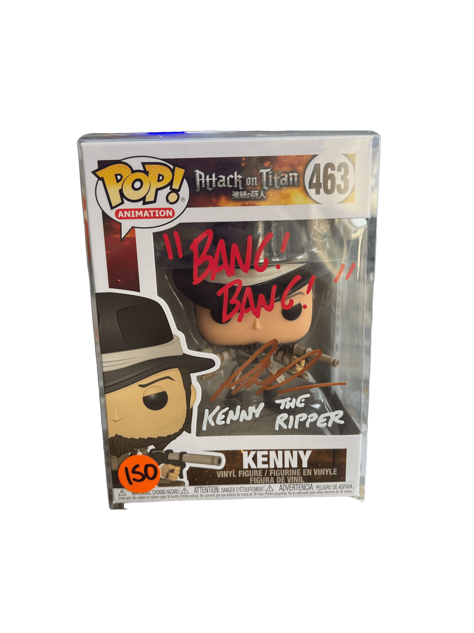 Phil Parsons Signed Kenny Attack On Titan Funko POP 463 (No COA) - NERD BLVD