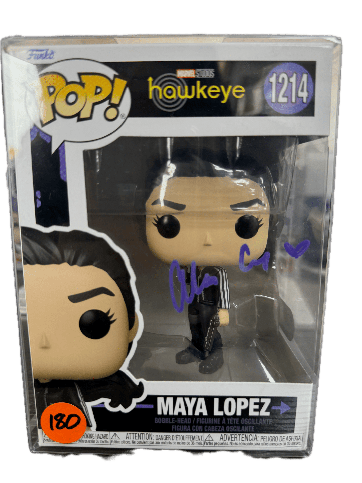 Signed Funko POP Hawkeye Maya Lopez Alaqua Cox SWAU COA 1214 - NERD BLVD