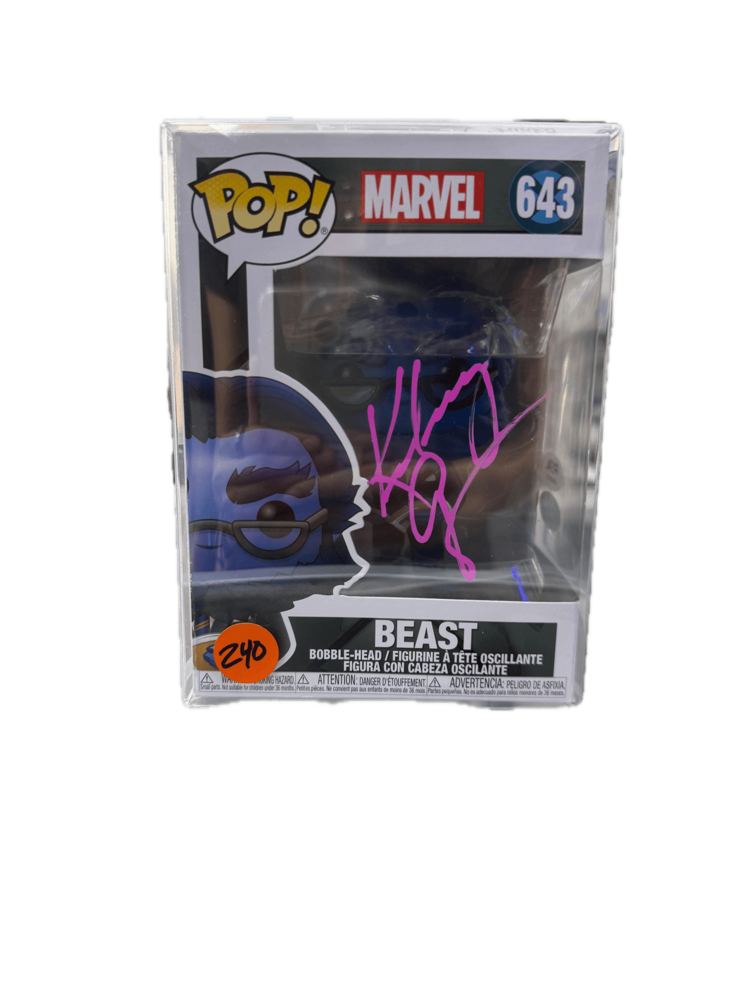 Signed Funko POP Marvel Beast Kelsey Grammer JSA COA 643 - NERD BLVD