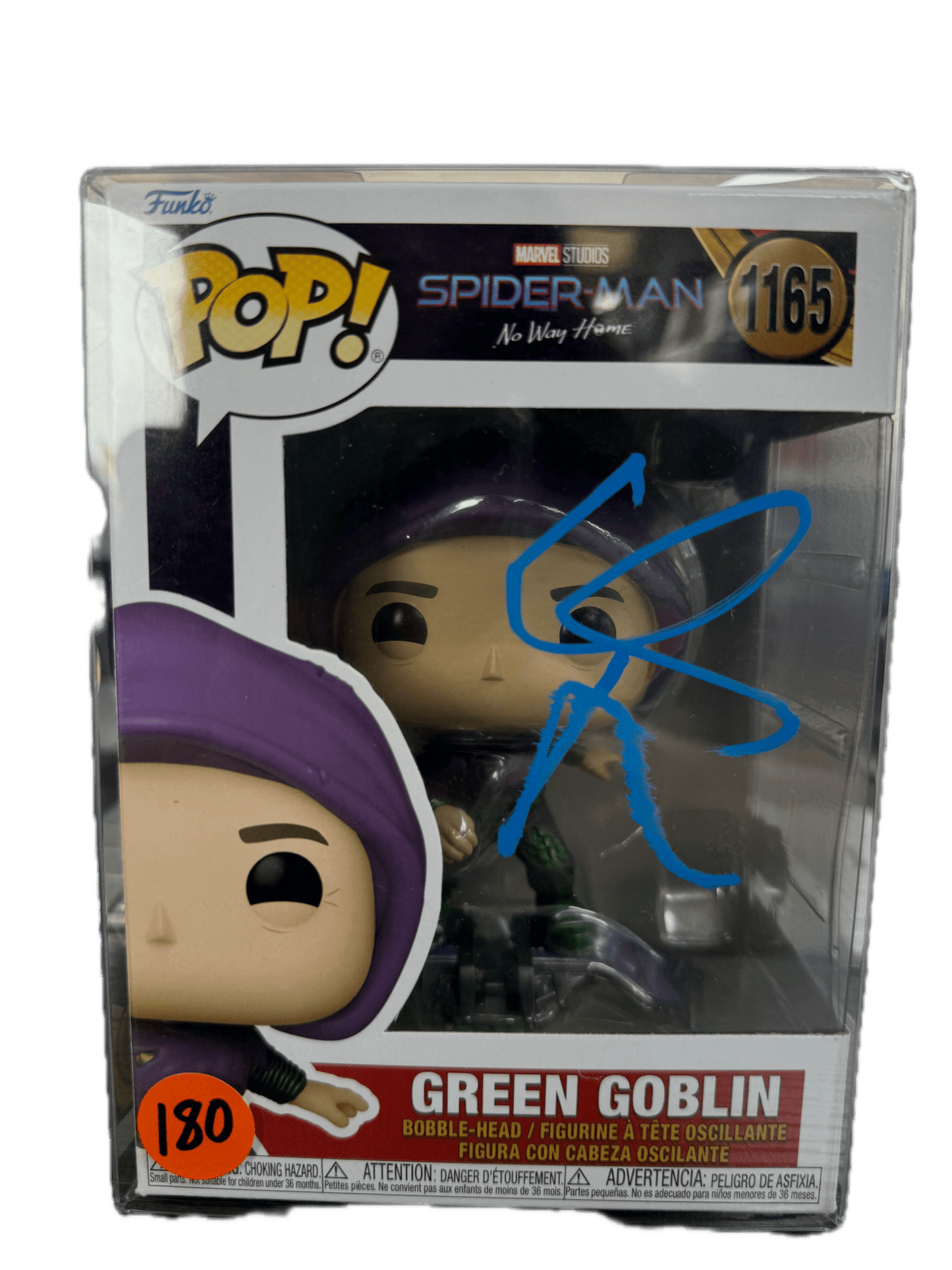 Signed Funko POP Spider - Man Green Goblin Willem Dafoe Beckett COA 1165 - NERD BLVD