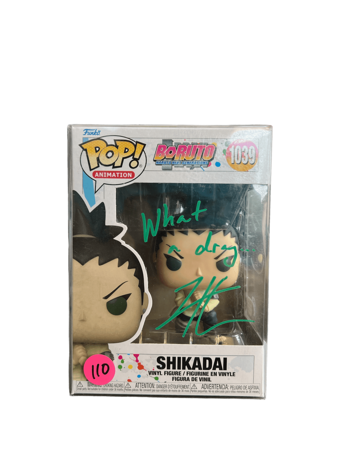 Todd Haberkorn Signed Shikadai Boruto Funko POP 1039 PSA COA - NERD BLVD