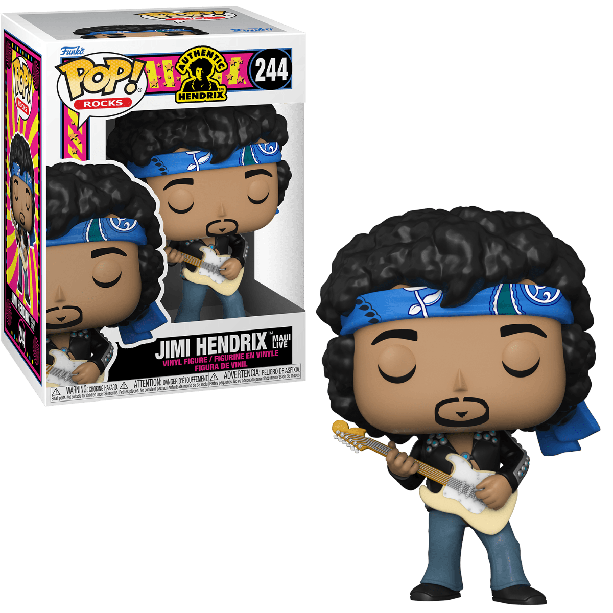 Funko POP Authentic Hendrix Jimi Hendrix 244 - NERD BLVD