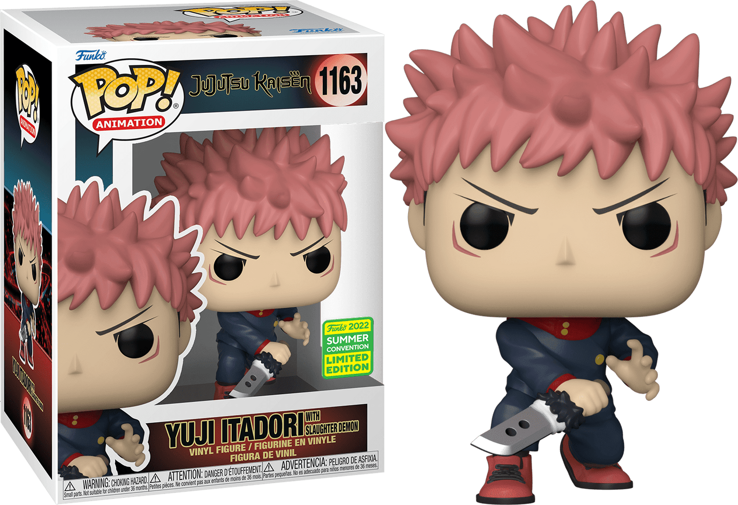 Funko Pop Jujutsu Kaisen Yuji Itadori 1163 Summer Convention 2022 Shared Sticker - NERD BLVD