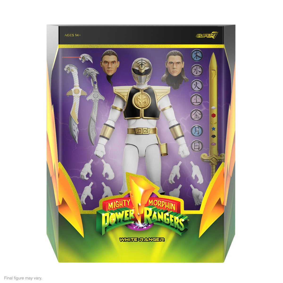 Power Rangers Ultimates Mighty Morphin White Ranger 7-Inch Action Figure - NERD BLVD