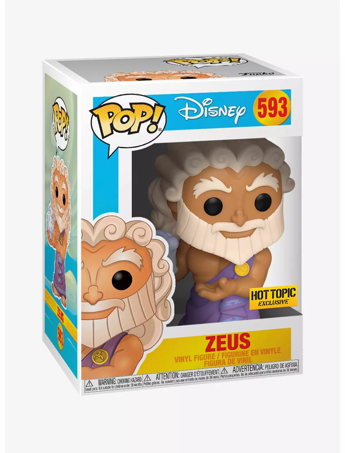 Funko Pop: Disney - Hercules - Zeus Figure #593 Hot Topic Exclusive