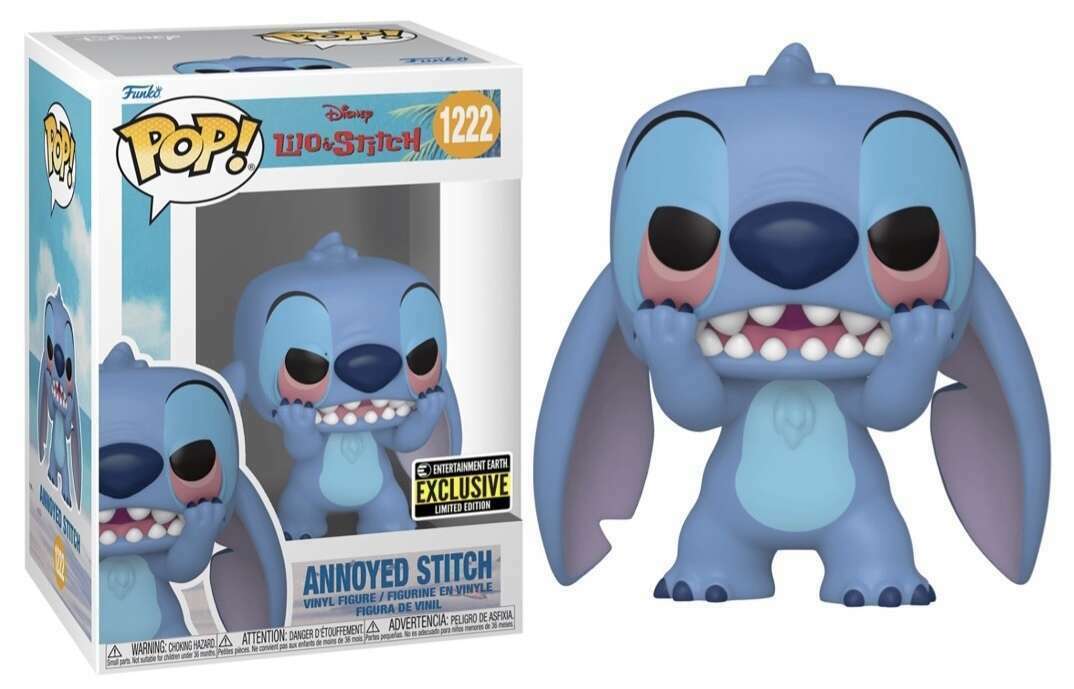 Annoyed Stitch Entertainment Earth Exclusive Funko Pop #1222