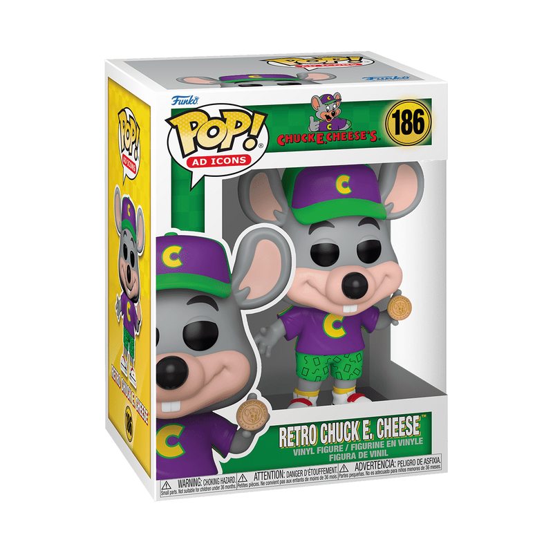 Funko Pop: Ad Icons - Chuck E. Cheese's. - Retro Chuck E. Cheese Figure #186