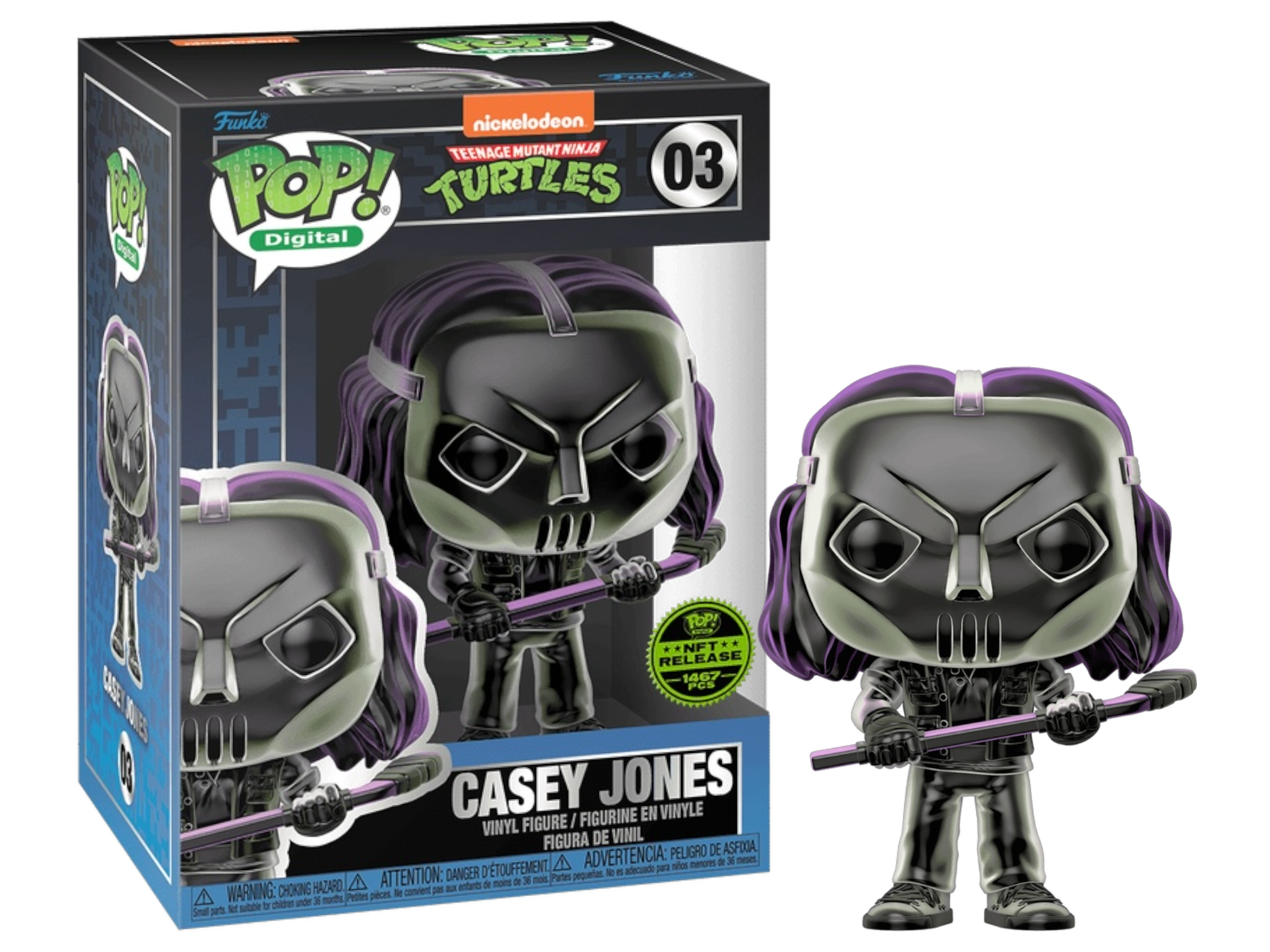 Funko Pop Digital: Teenage Mutant Ninja Turtles - Casey Jones NFT Release 1467 PCs #03