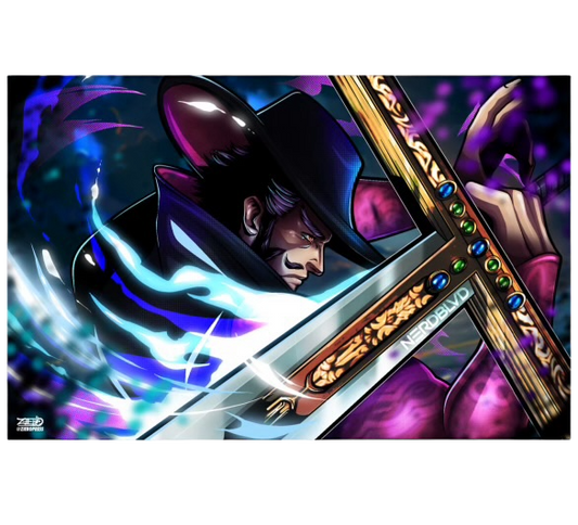 One Piece Dracule Mihawk Art Nerd Blvd Exclusive (11x17)