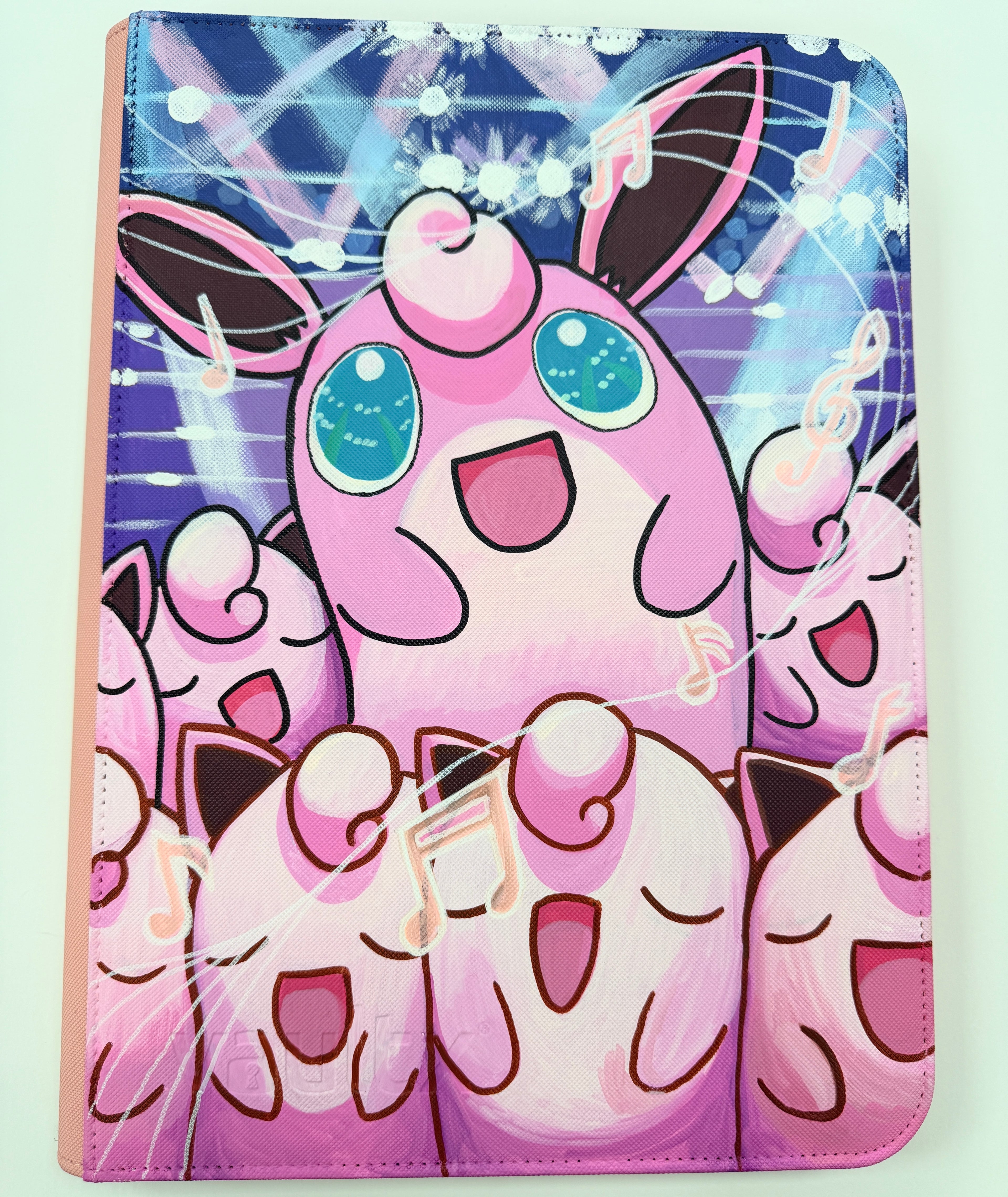 Wigglytuff Custom Pokemon 9-Pocket VaultX Binder - Hand Painted