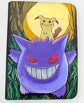 Gengar and Mimikyu Custom Pokemon 9-Pocket VaultX Binder - Hand Painted