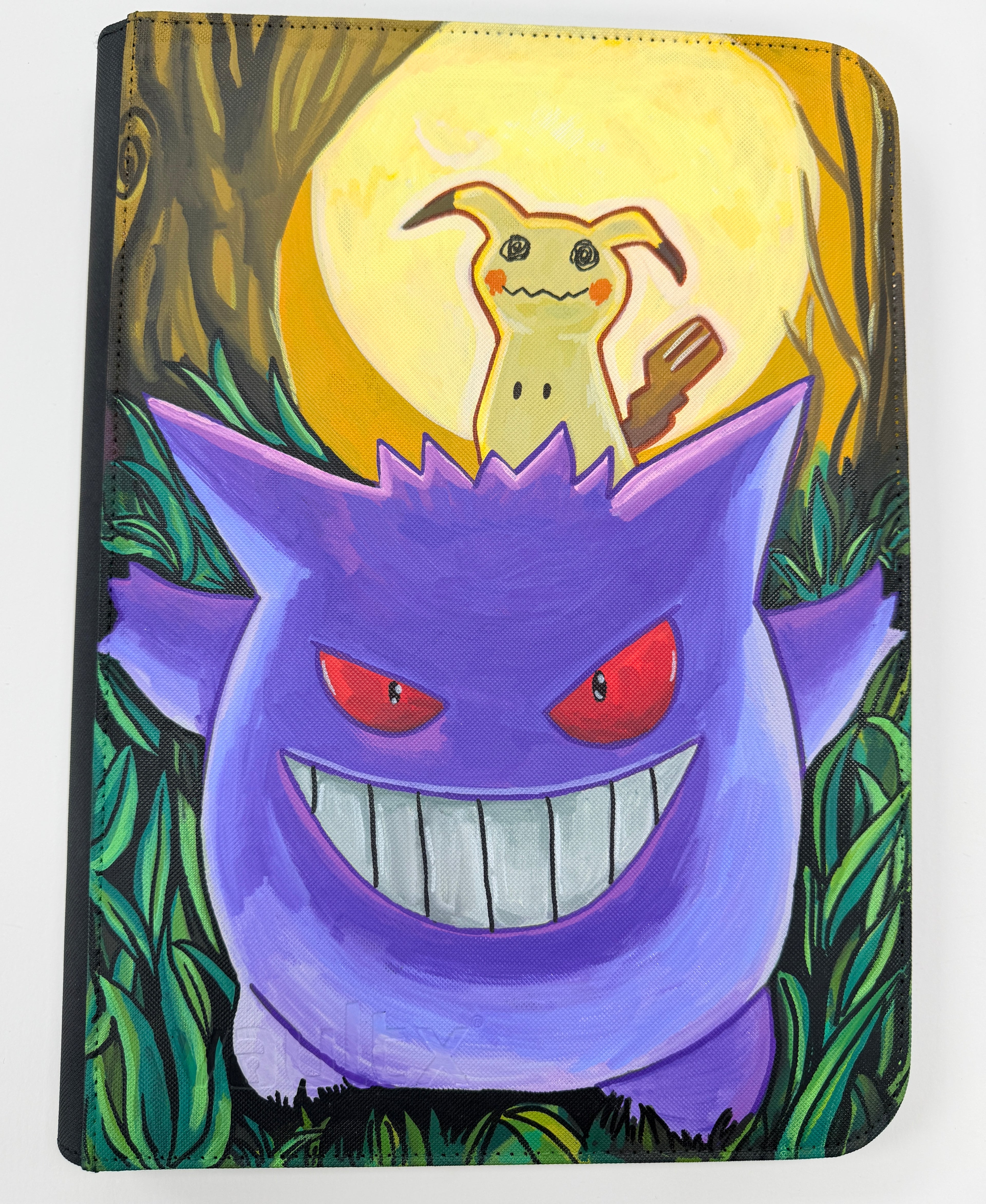 Gengar and Mimikyu Custom Pokemon 9-Pocket VaultX Binder - Hand Painted