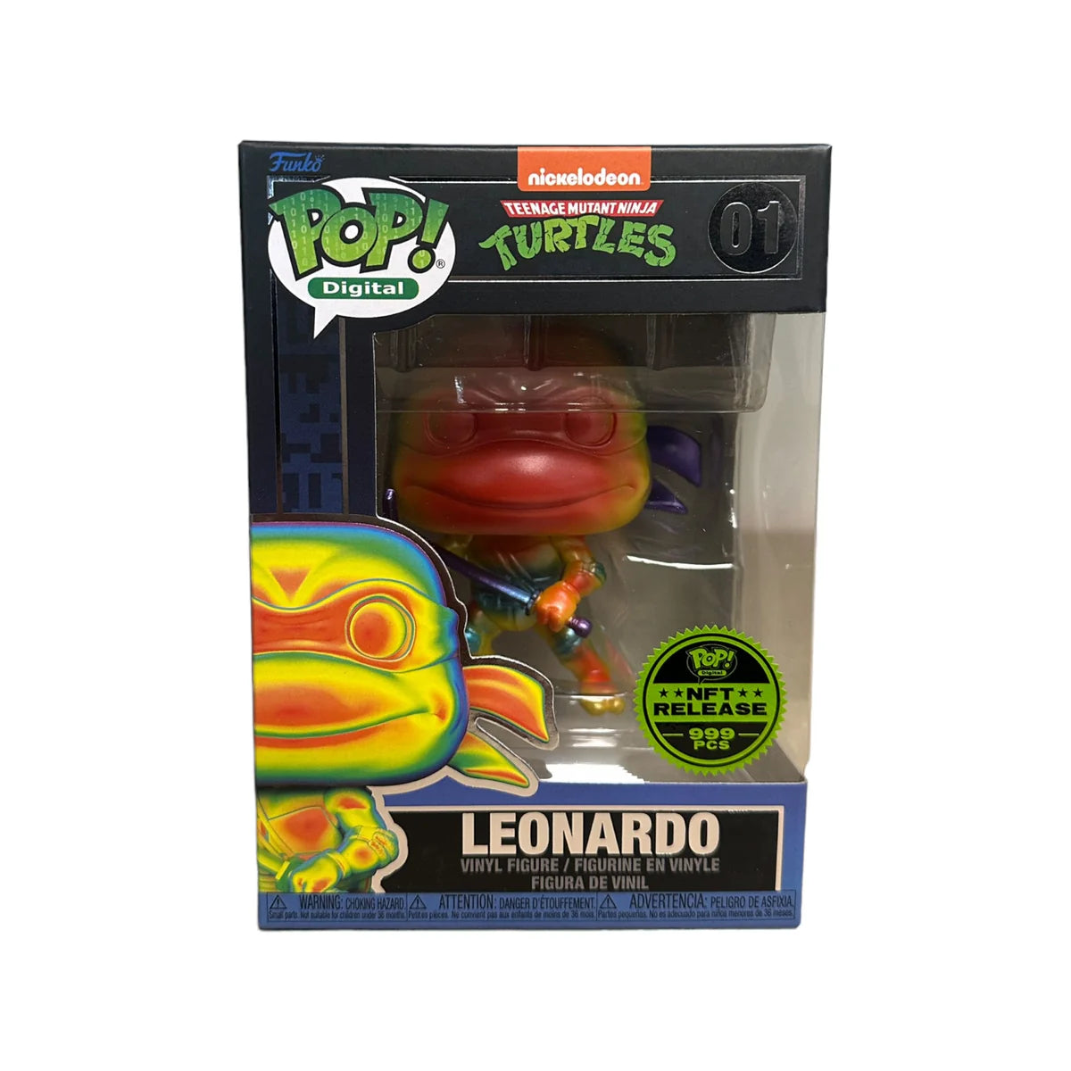 Funko Pop Digital: Teenage Mutant Ninja Turtles - Leonardo NFT Release 999 PCs #01