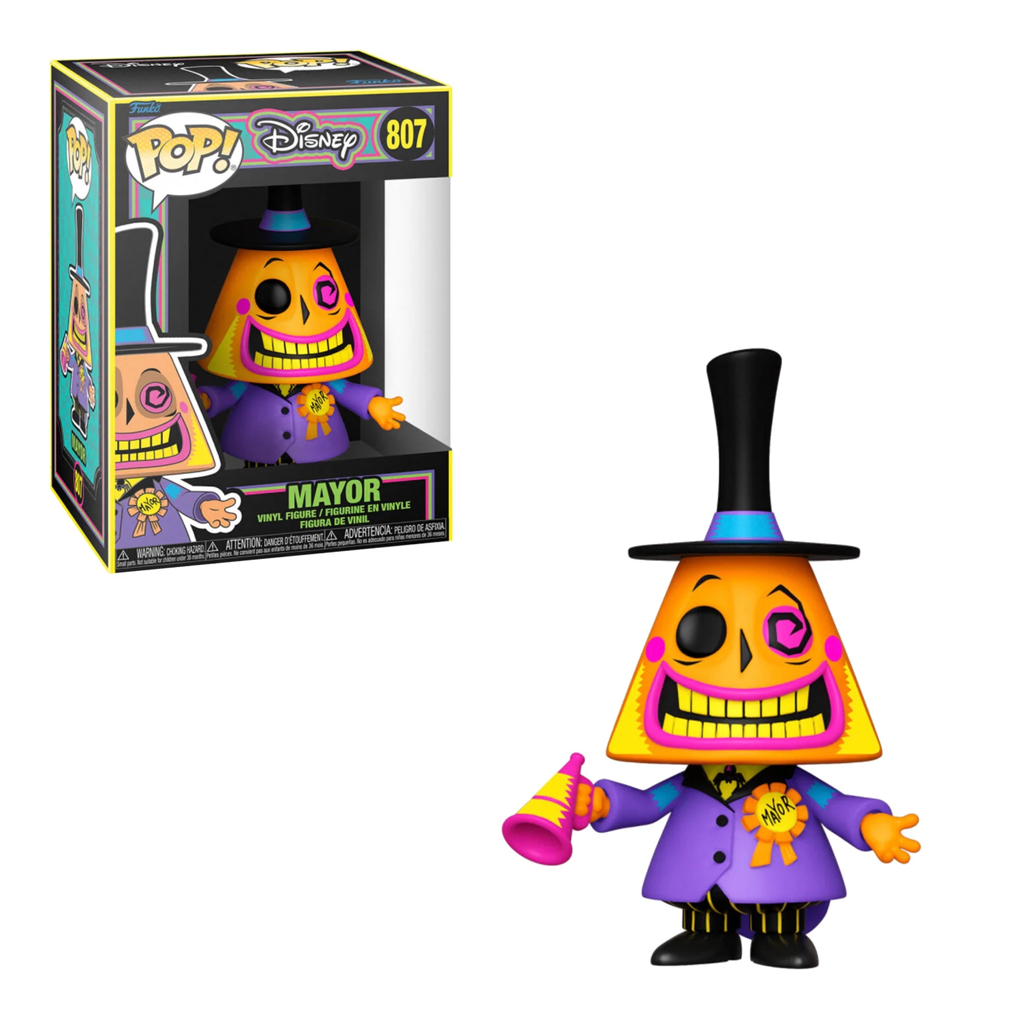 Funko Pop: Disney - The Nightmare Before Christmas - Mayor #807 (Black Light)