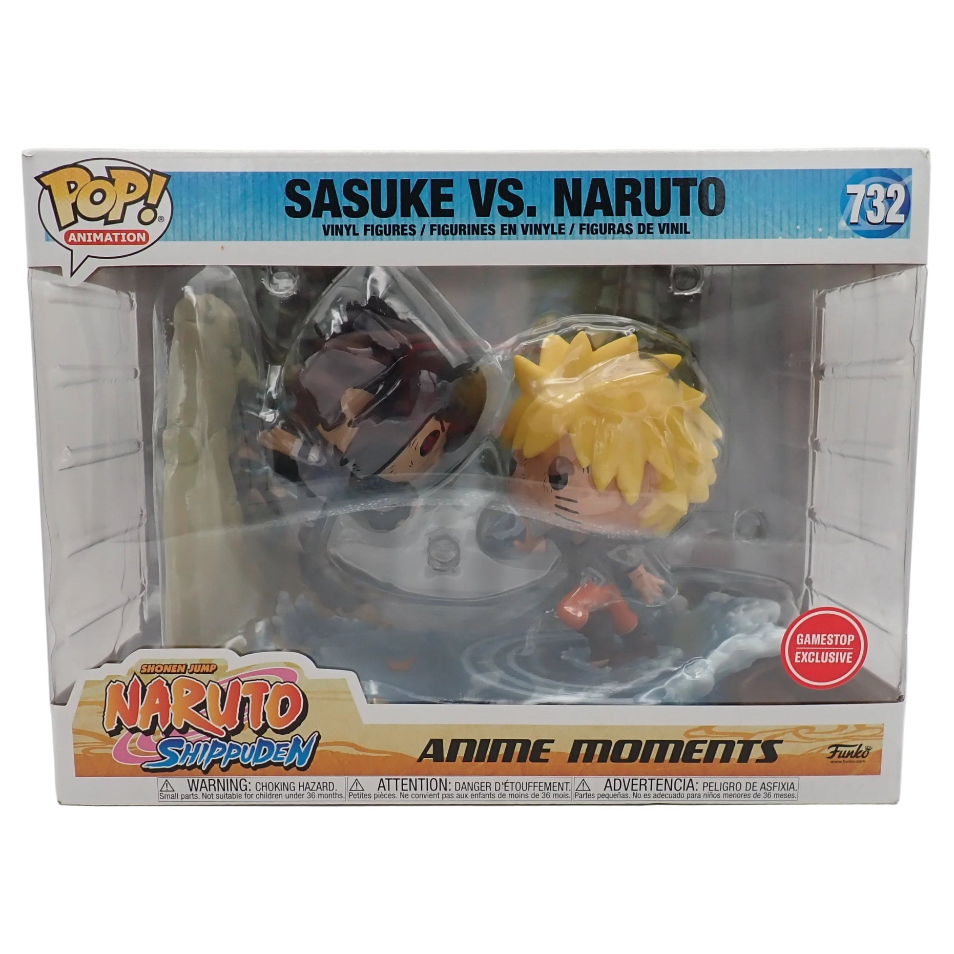 Funko Pop: Animation - Naruto Shippuden - Sasuke Vs. Naruto Figure #732 Gamestop Exclusive