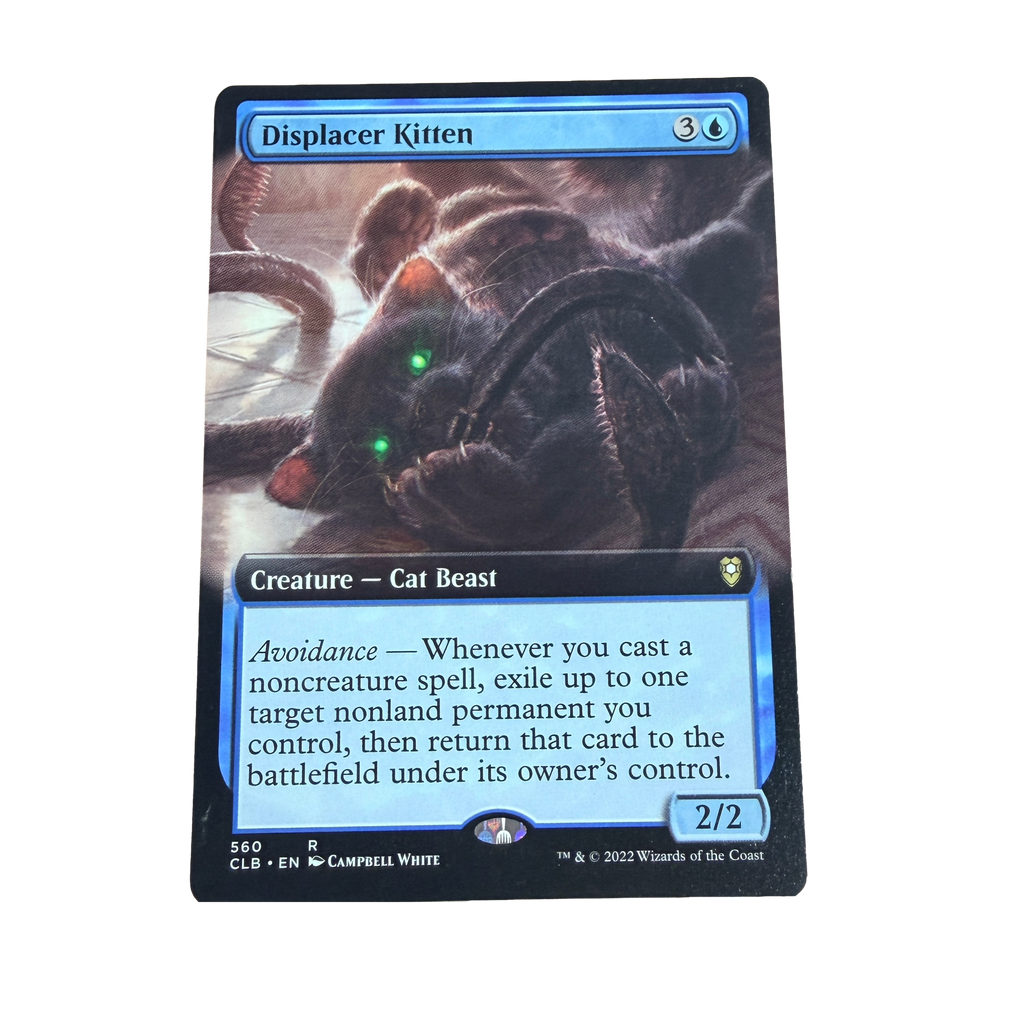 Magic: The Gathering Card: Displacer Kitten Commander Legends: Battle for Baldur's Gate (63)