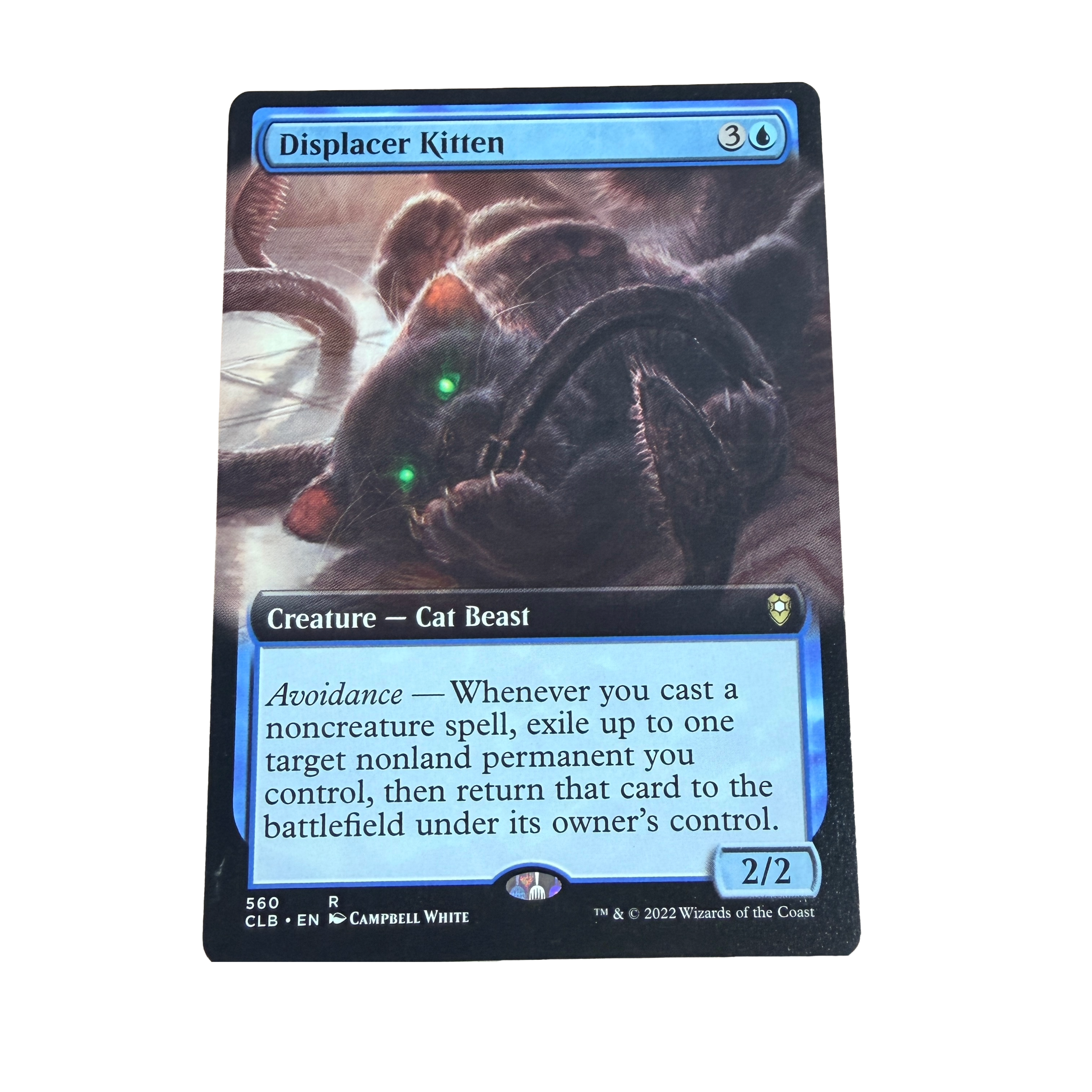 Magic: The Gathering Card: Displacer Kitten Commander Legends: Battle for Baldur's Gate (63)