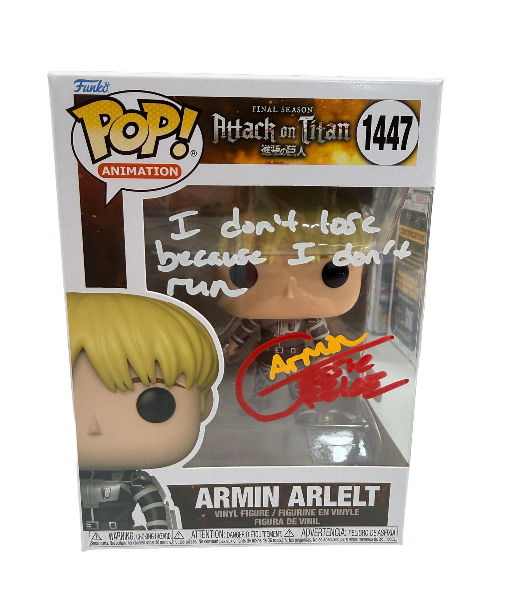 Jessie James Grelle Signed Funko Pop! – Attack on Titan #1447 (JSA COA)