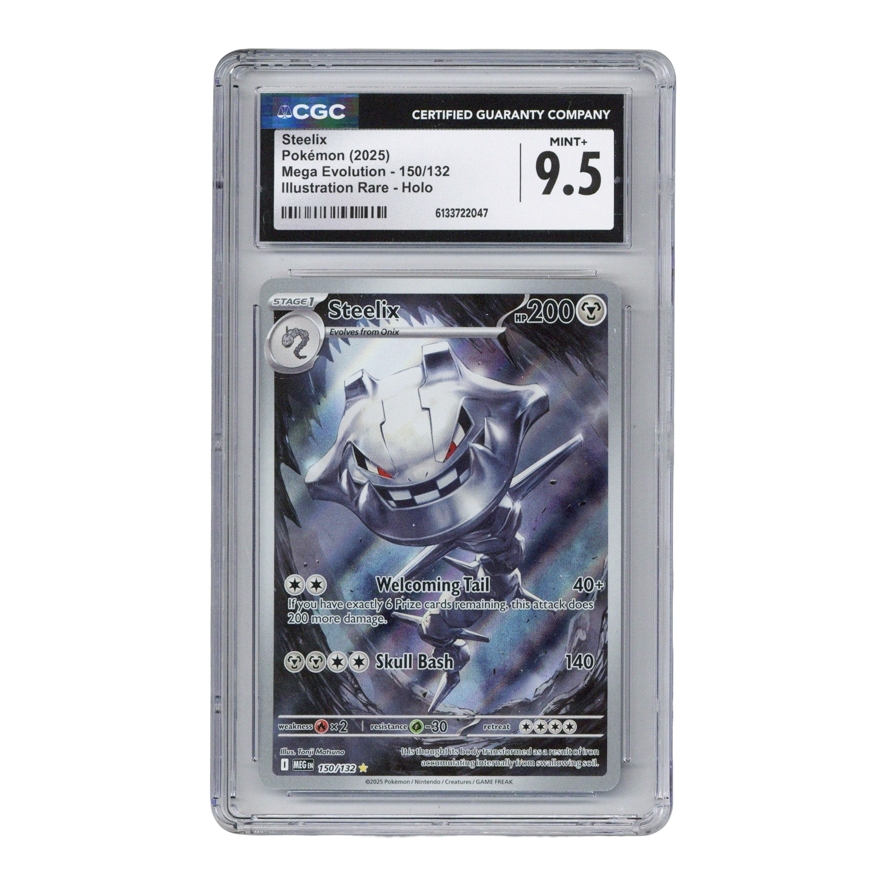 2025 Pokemon - Steelix Mega Evolution #150 (CGC 9.5)