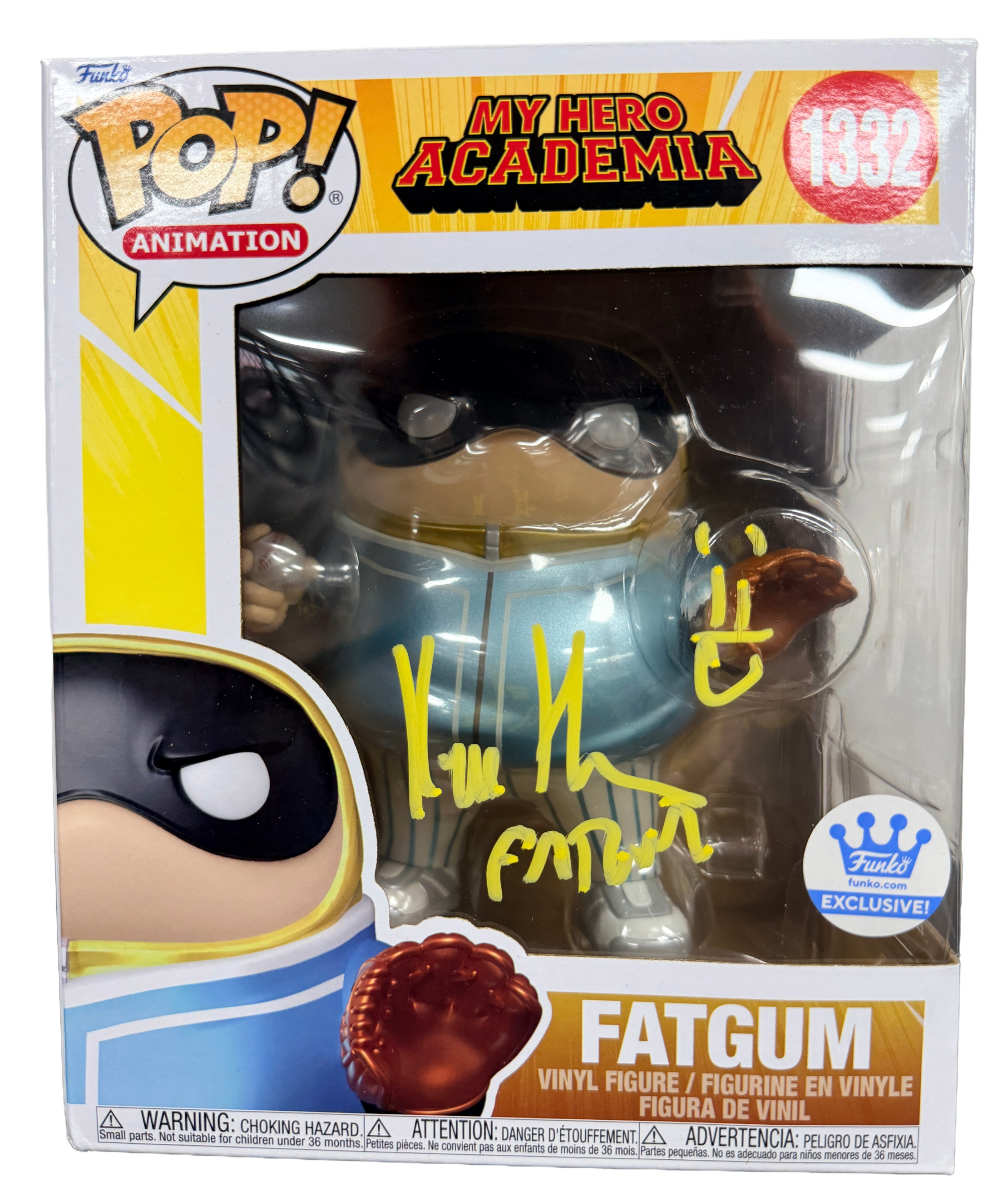 Kyle Hebert Signed Funko Pop! – My Hero Academia Fatgum #1332 (JSA COA)
