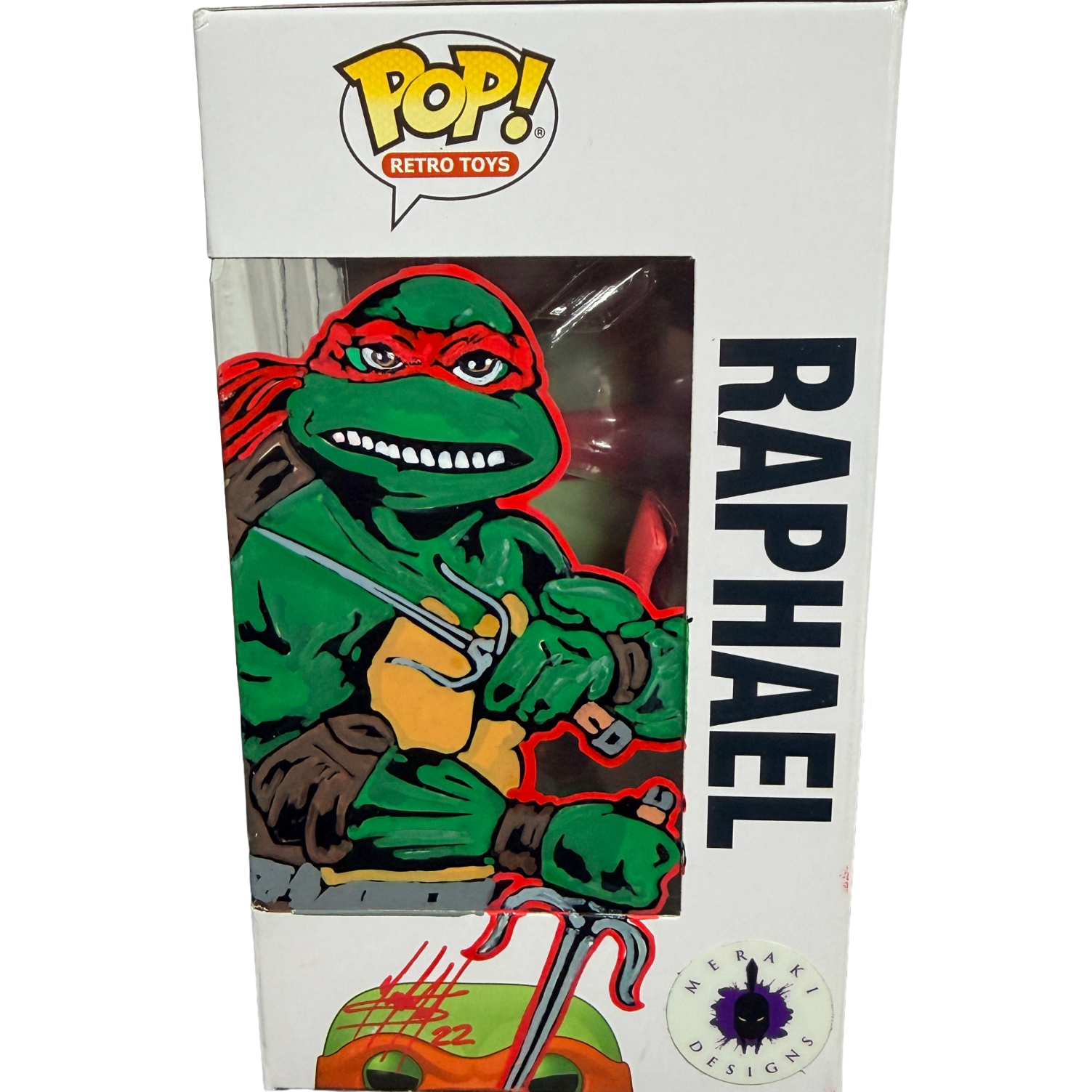 Funko POP – Retro Toys - Teenage Mutant Ninja Turtles Raphael Figure #19 SKETCHED Meraki (Copy) (Copy)