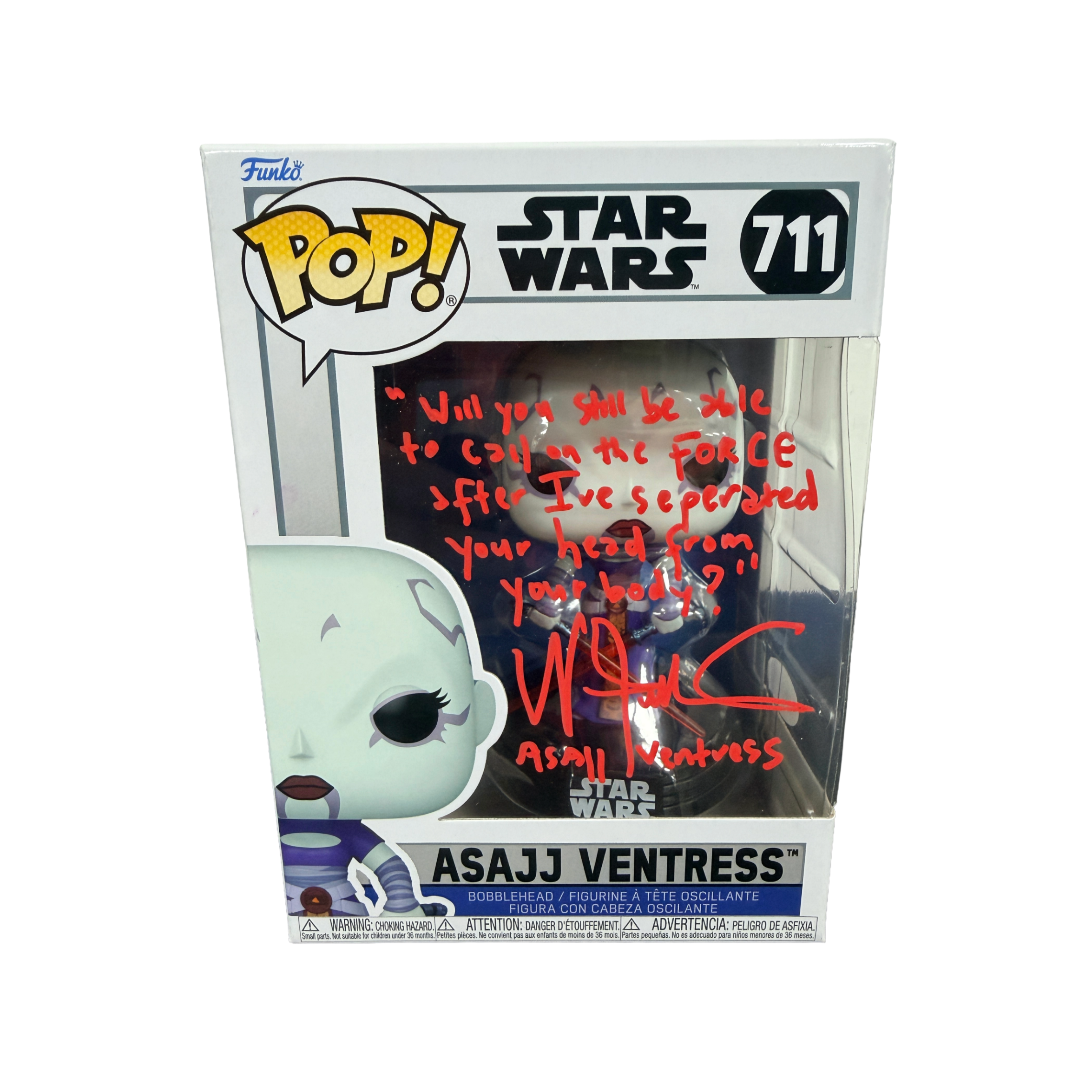 Nika Futterman Signed Funko Pop! – Star Wars Asajj Ventress #711 (JSA COA)