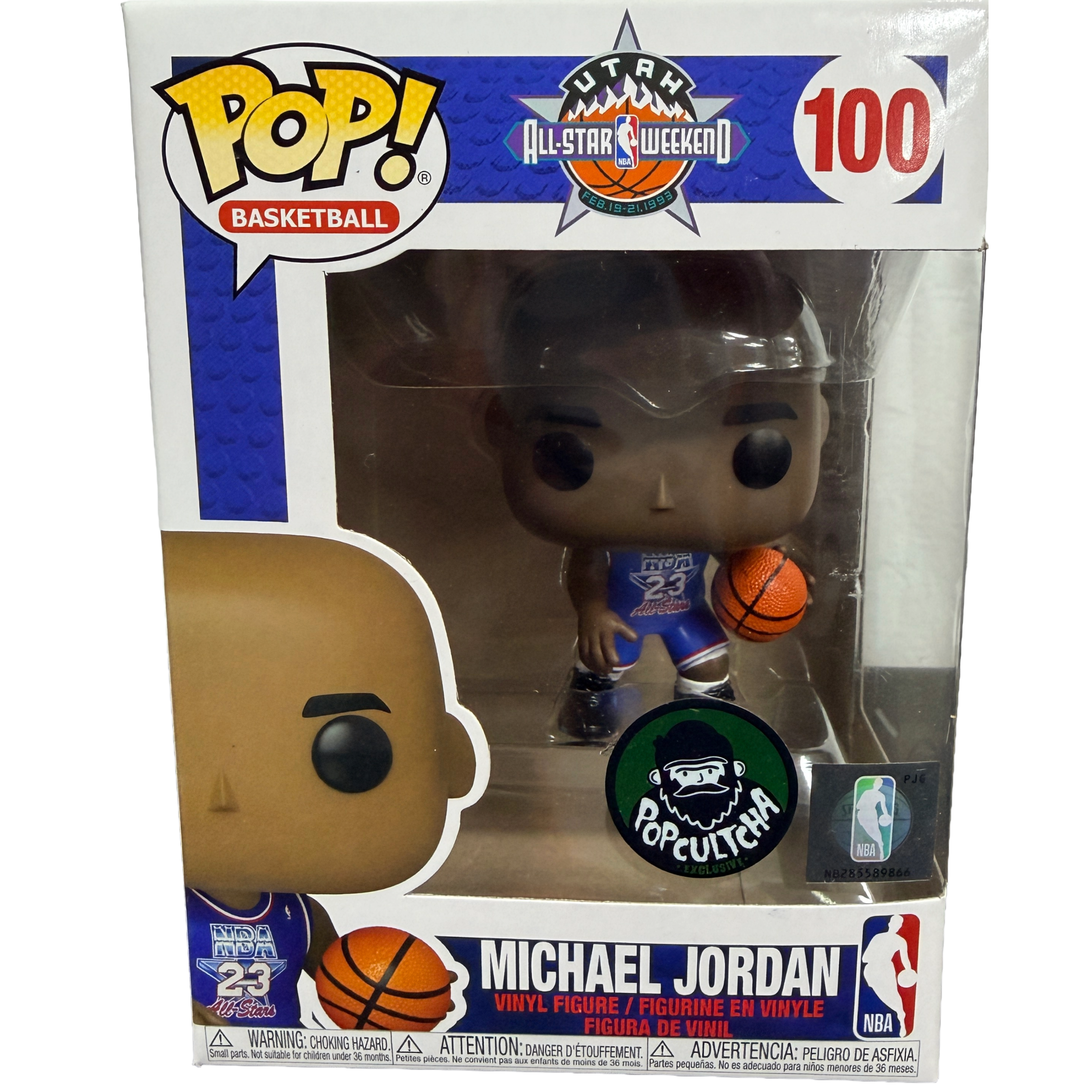 Funko POP: Basketball - 1993 All Star Weekend Michael Jordan Pop Cultcha Exclusive #100