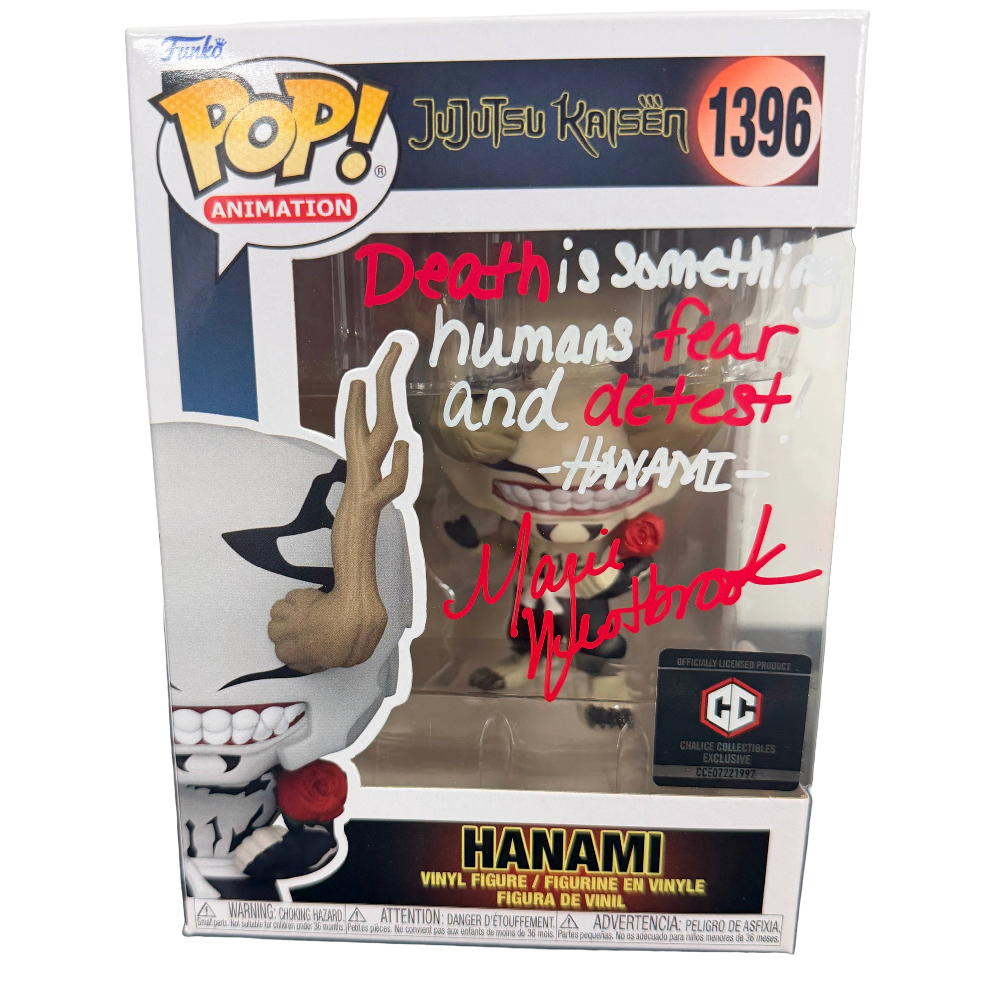 Marie Westbrook Signed Funko Pop! – Jujutsu Kaisen Hanami #1396 (JSA COA)
