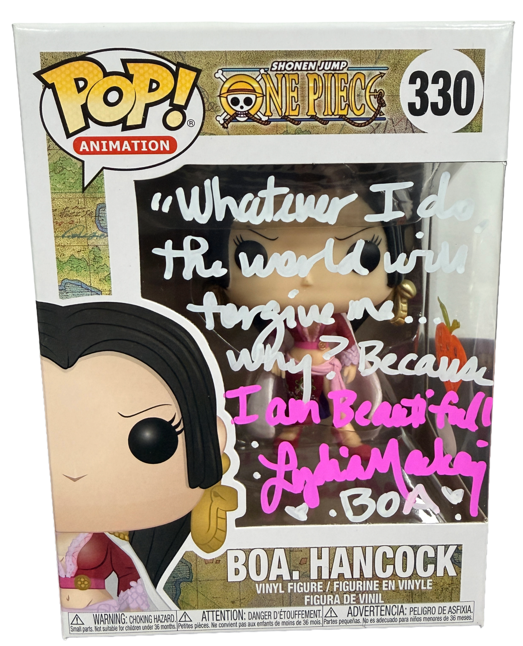Lydia Mackay Signed Funko Pop! – One Piece Boa. Hancock with Sketch #330 (JSA COA)