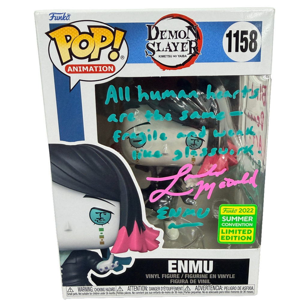 Landon McDonald Signed Funko Pop! – Demon Slayer Enmu #1158 (JSA COA)