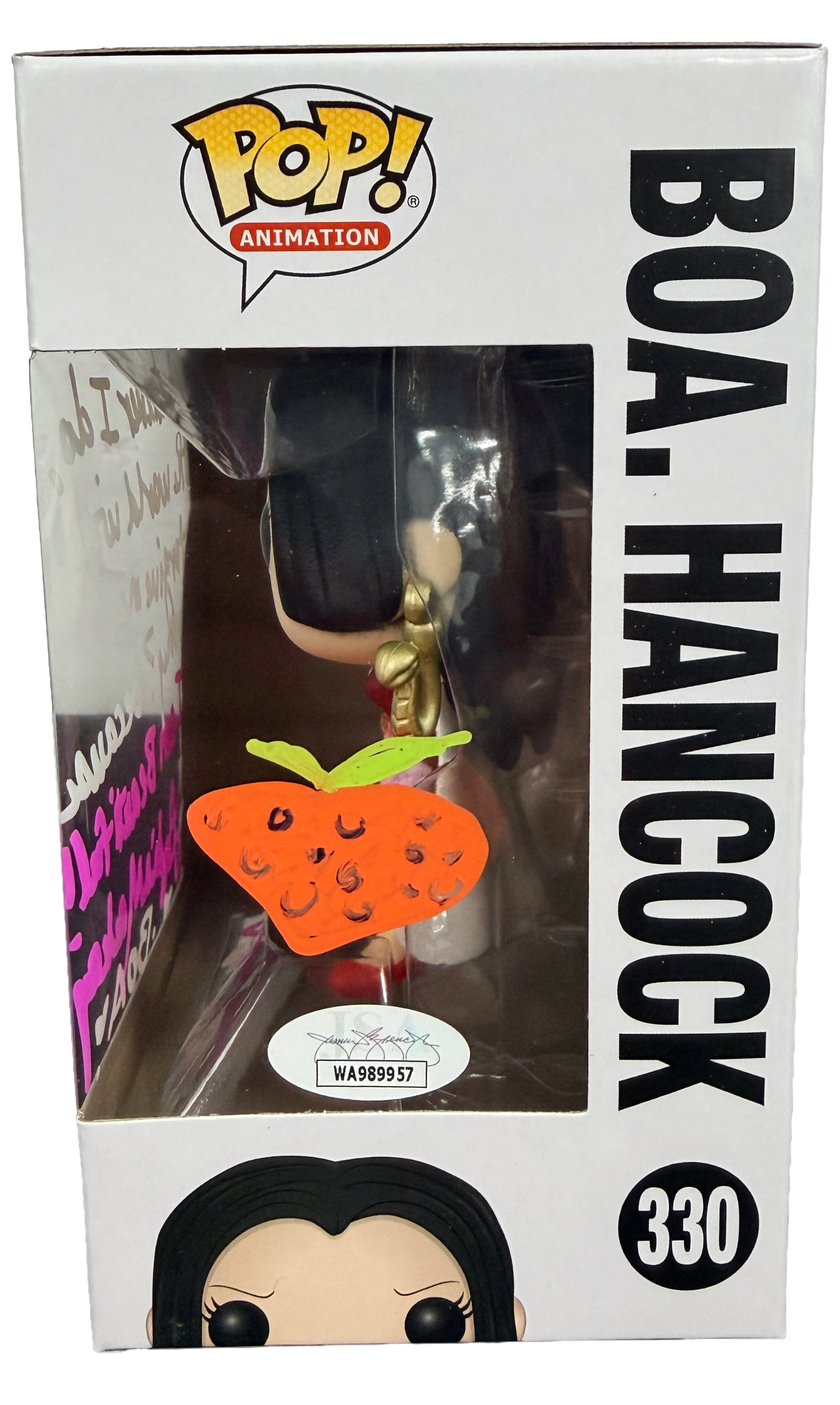 Lydia Mackay Signed Funko Pop! – One Piece Boa. Hancock with Sketch #330 (JSA COA)