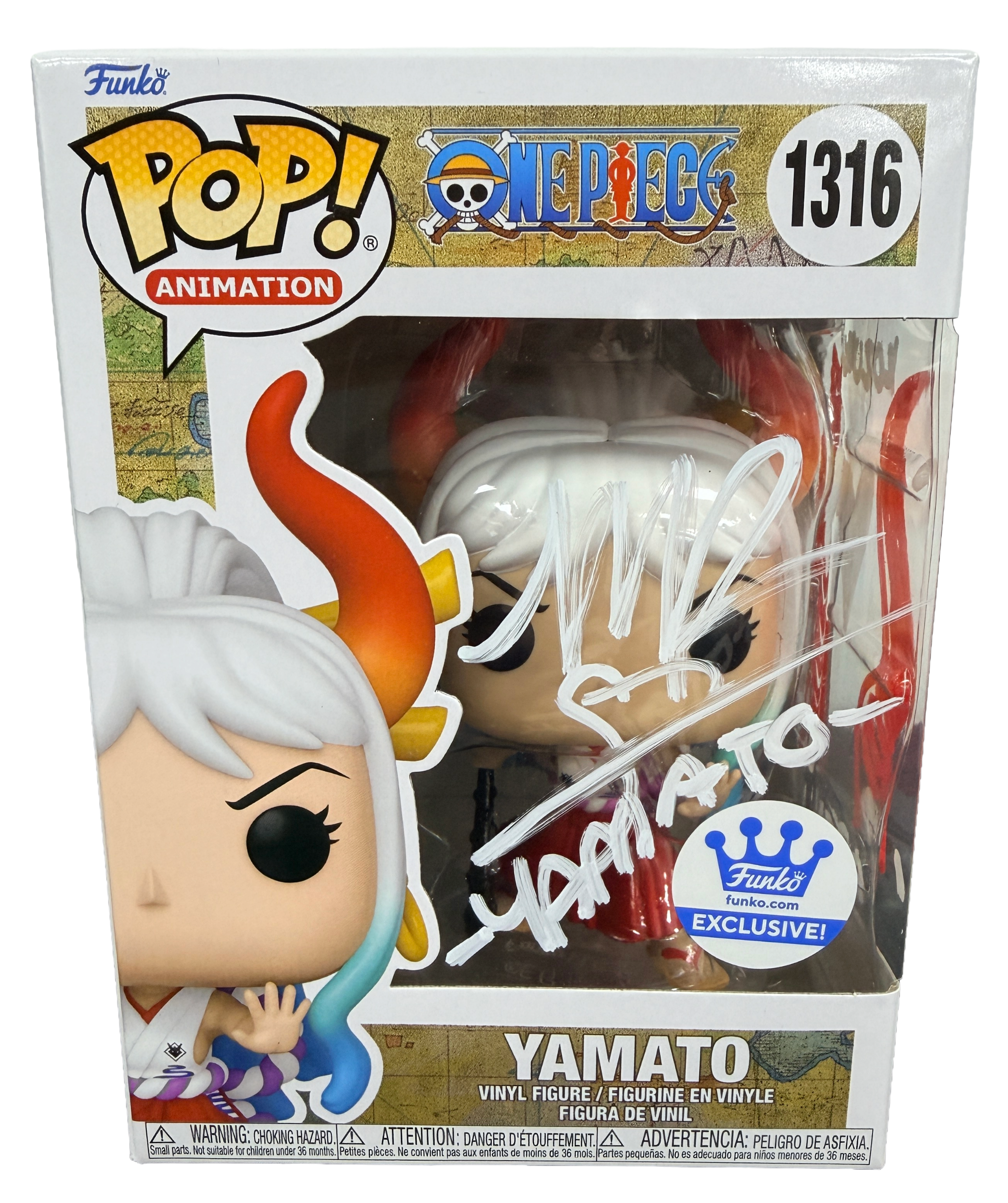 Michelle Rojas Signed Funko Pop! – One Piece Yamato with Sketch #1316 (JSA COA)