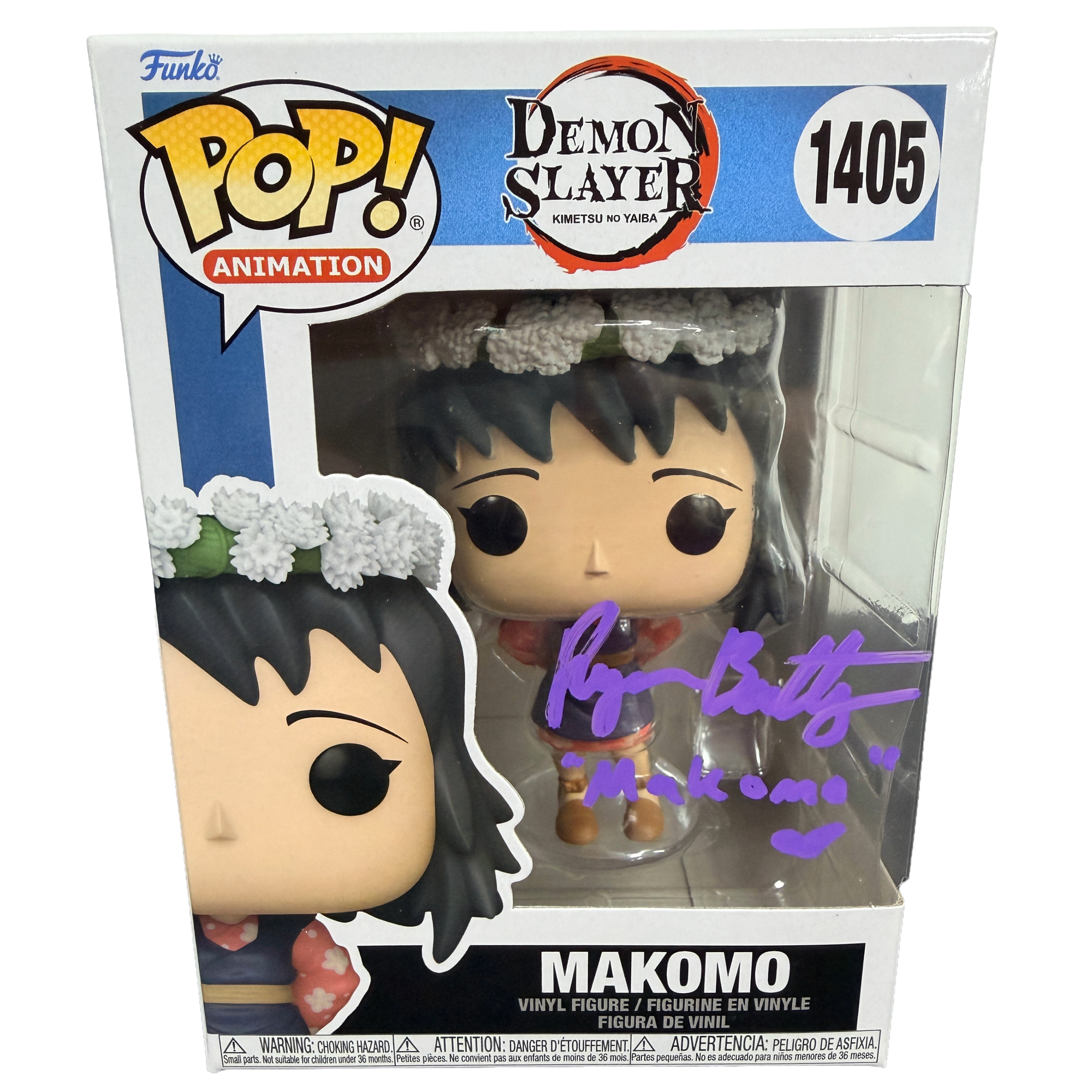 Ryan Bartley Signed Funko Pop! – Demon Slayer Makomo #1405 (MAS COA)