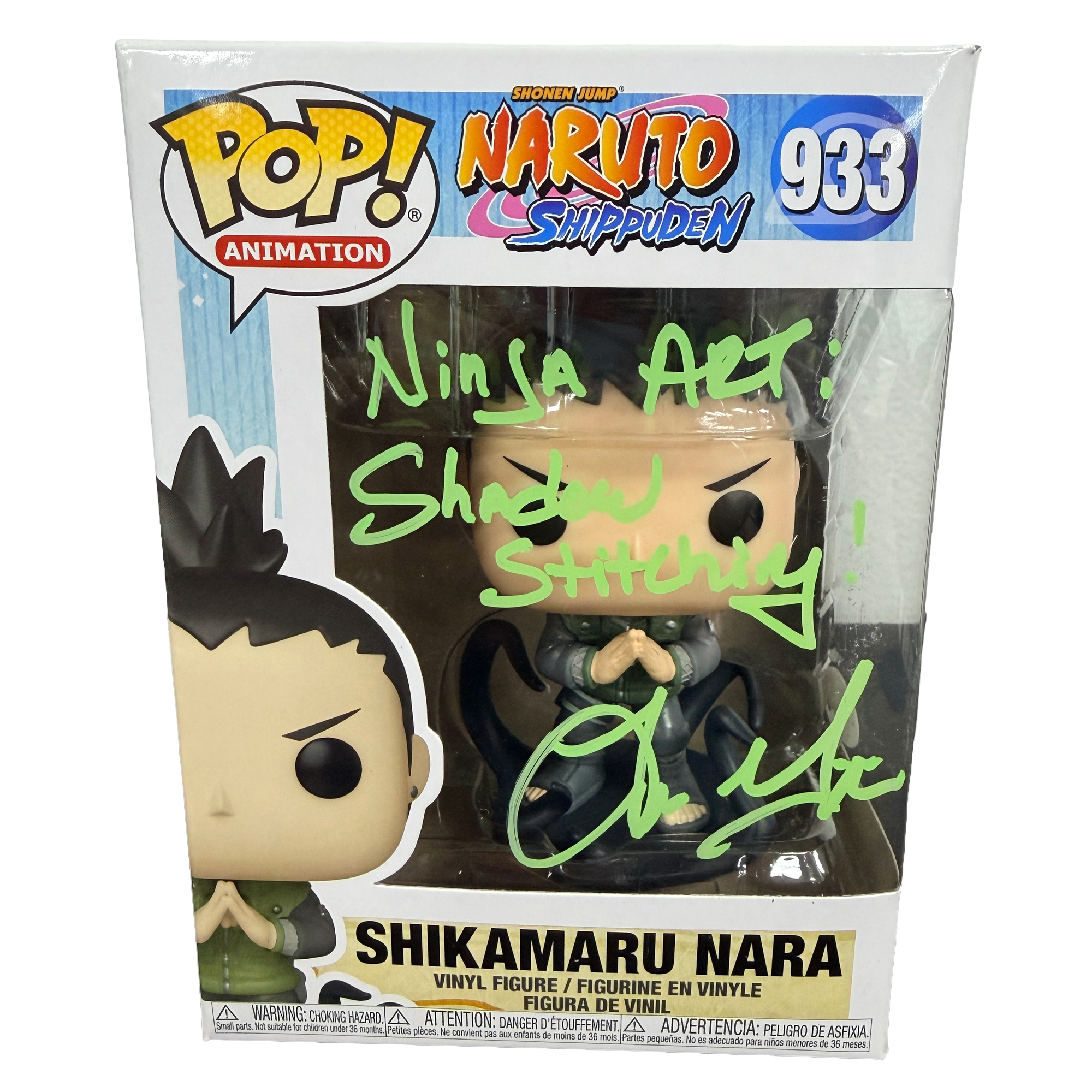 Tom Gibis Signed Funko Pop! – Naruto Shippuden Shikamaru Nara #933 (JSA COA)