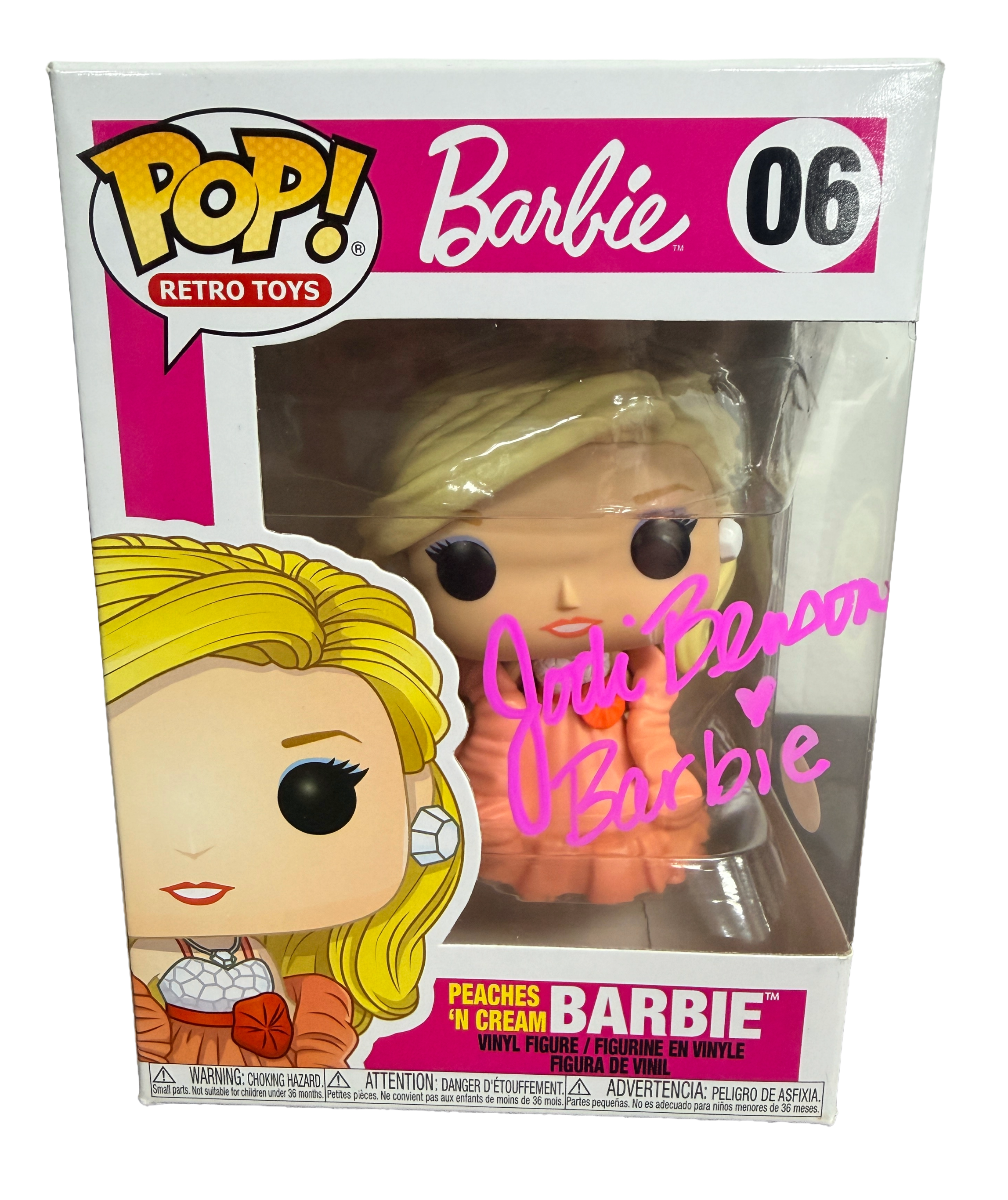 Jodi Benson Signed Funko Pop - Barbie Peaches 'N Barbie #06 (JSA COA)