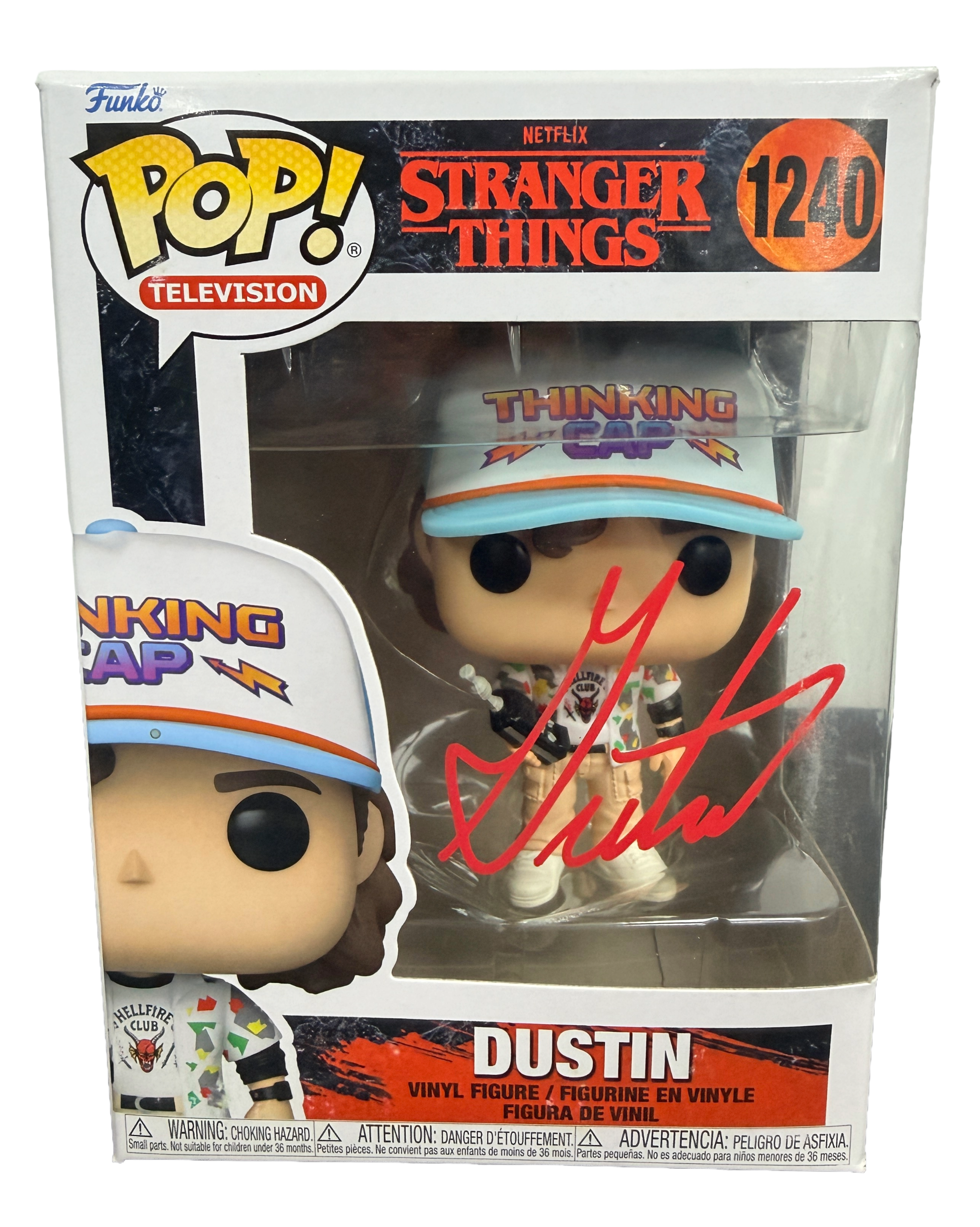 Gaten Matarazzo Signed Funko Pop! – Stranger Things Dustin #1240 (MAS COA)