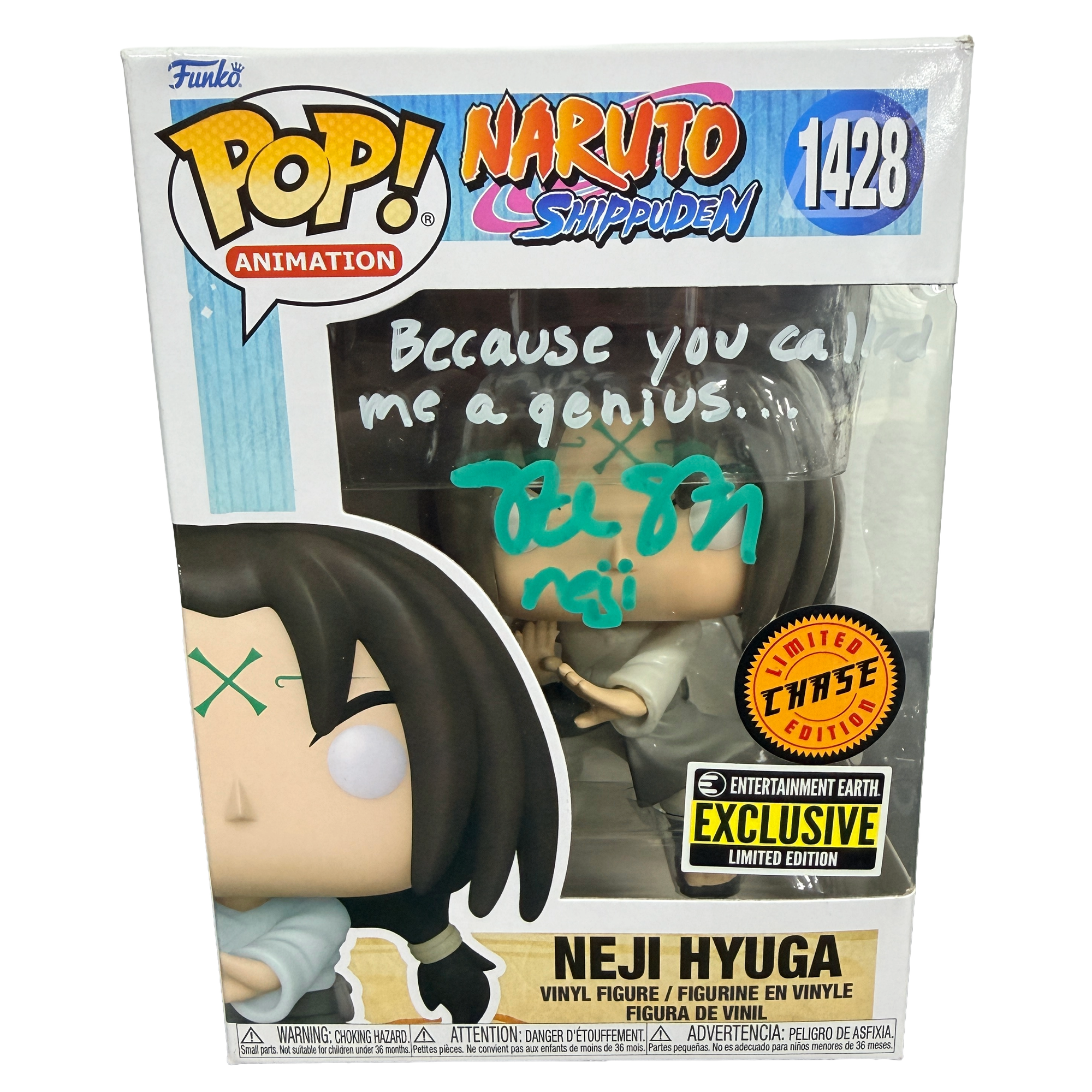 Steve Staley Signed Funko Pop! – Naruto Shippuden Neji Hyuaga #1428 Chase (JSA COA)
