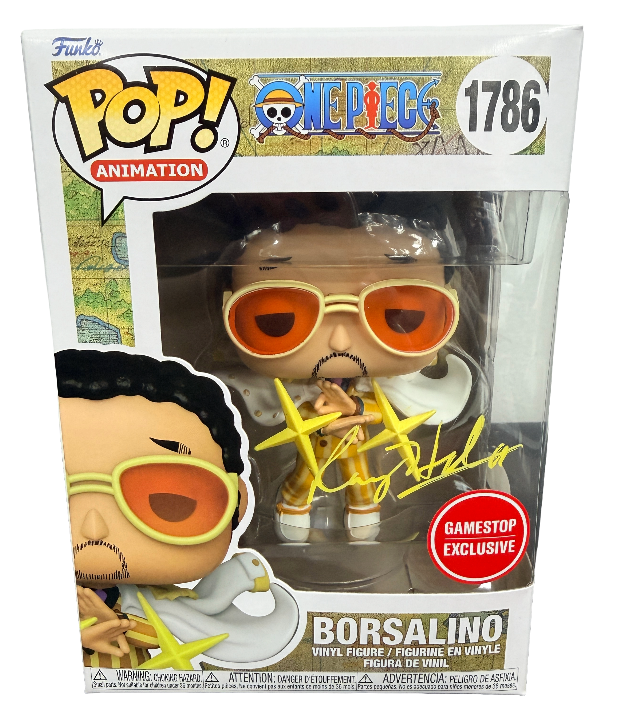 Ray Hurd Signed Funko Pop! – One Piece Borsalino Gamestop Exclusive #1786 (JSA COA)